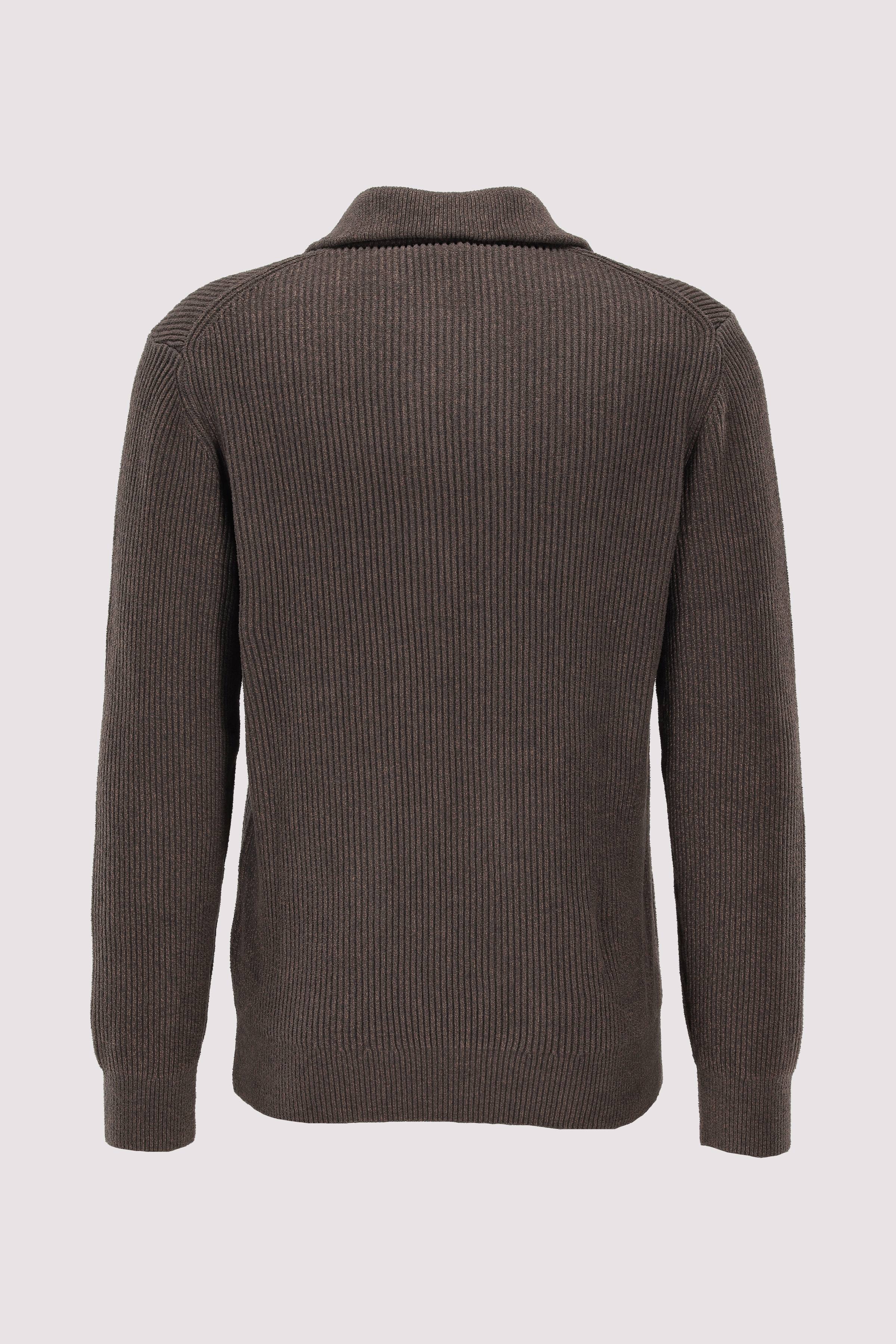 Dstrezzed Half-Zip-Pullover braun