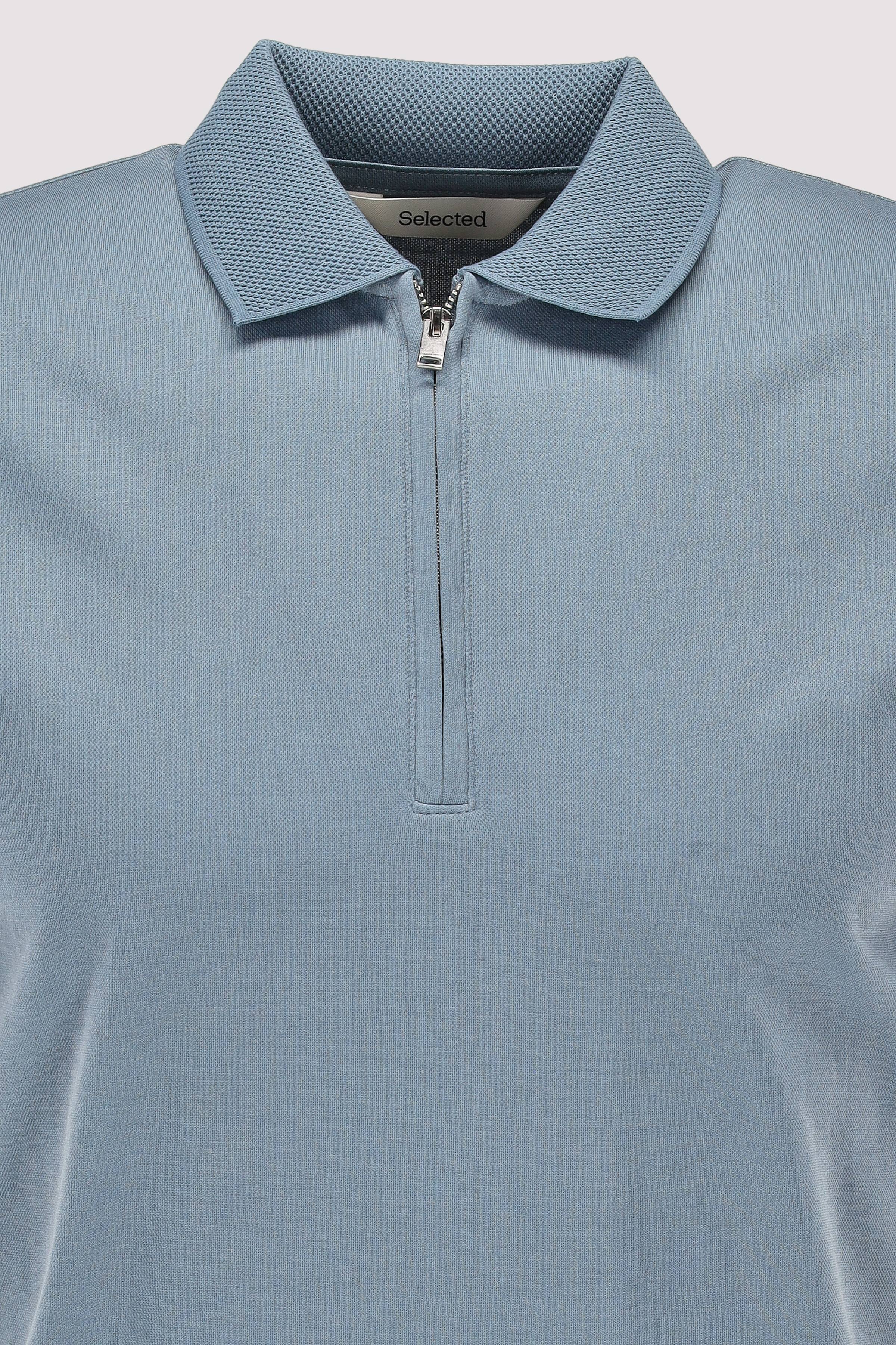 Selected - SLHFAVE ZIP SS POLO NOOS
