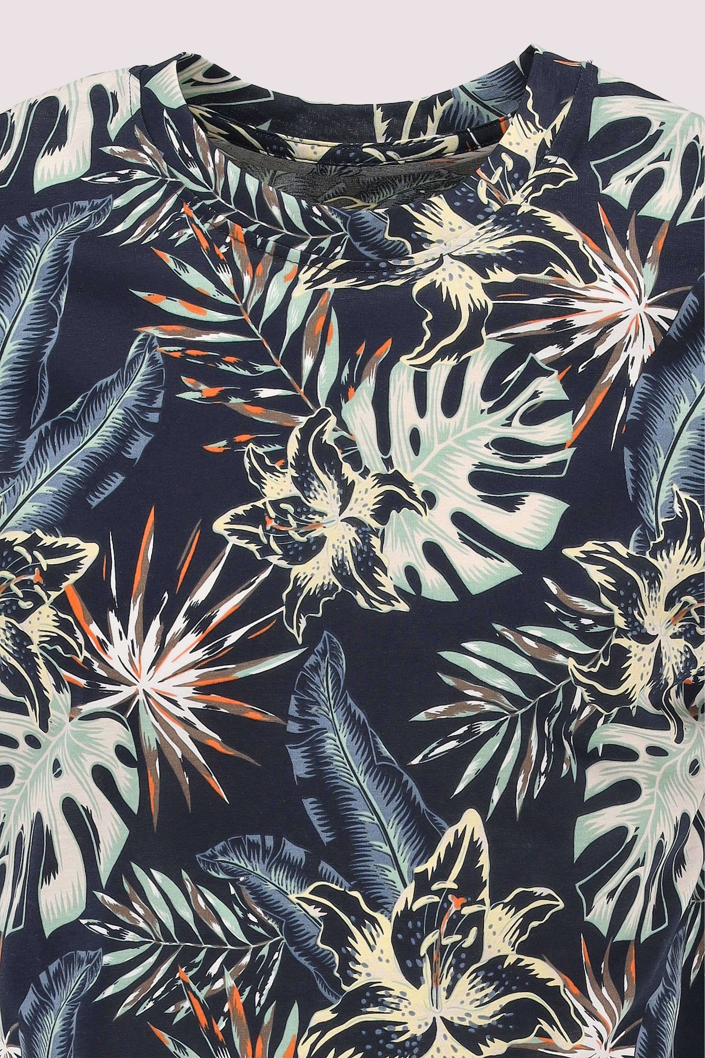 Jack and Jones - JJHONOLULU AOP TEE SS CREW NEC