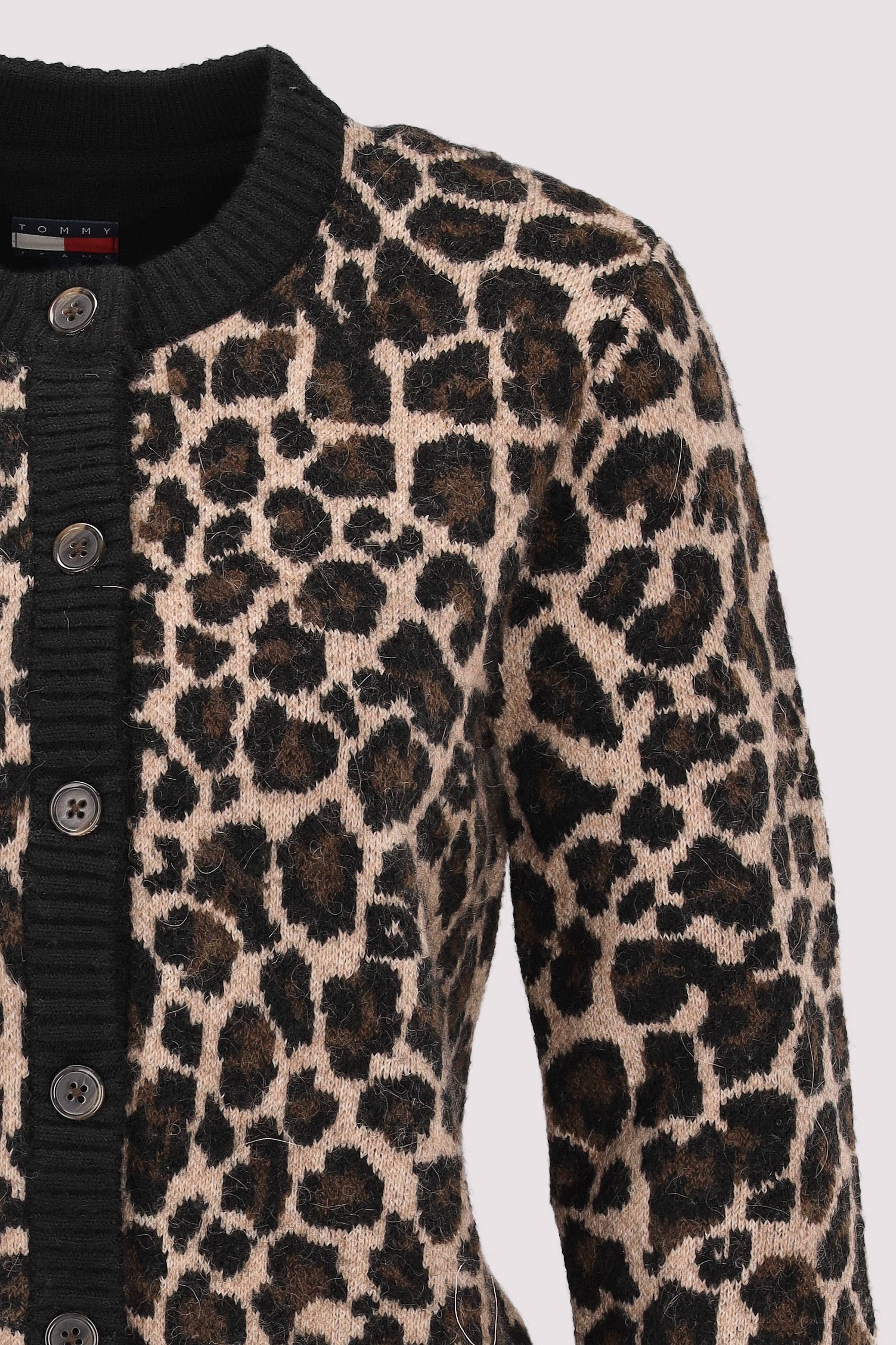Tommy Jeans - TJW LEOPARD CARDIGAN