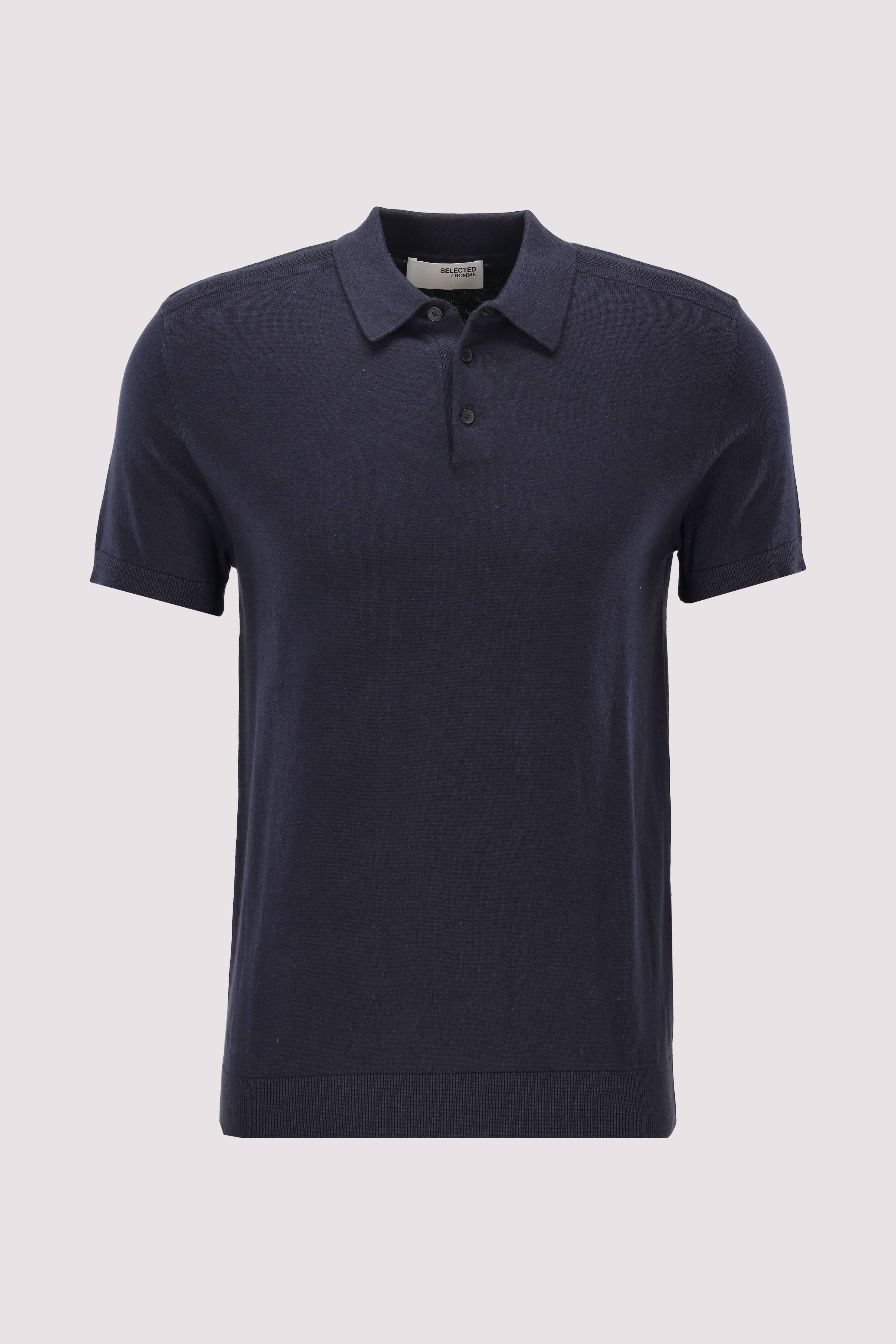 SLHBERG SS KNIT POLO NOOS