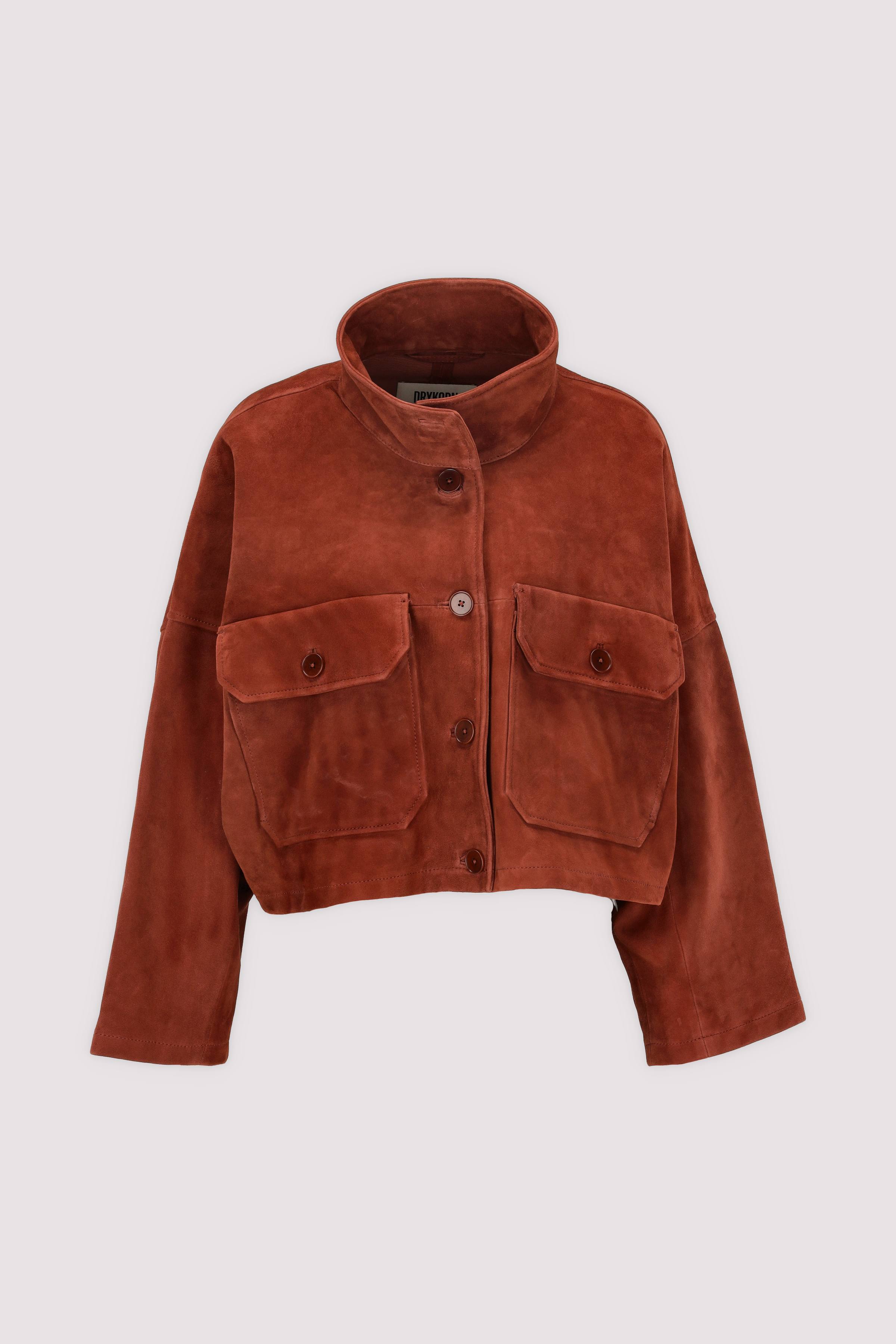 Drykorn Damen Lederjacke in Rot