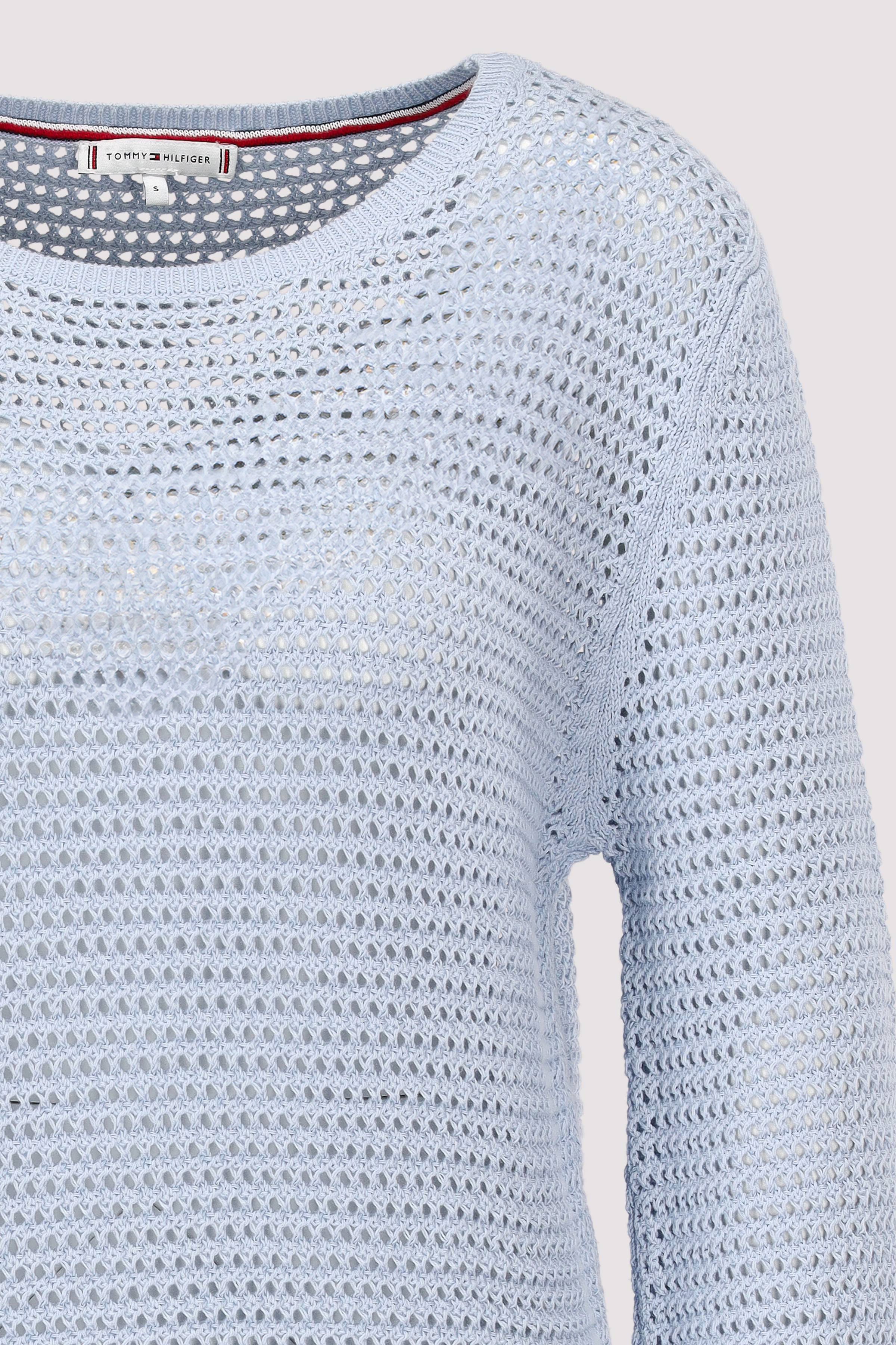 Tommy Hilfiger - POINTELLE CROCHET OPEN-NK LS S Tommy Hilfiger - POINTELLE CROCHET OPEN-NK LS S