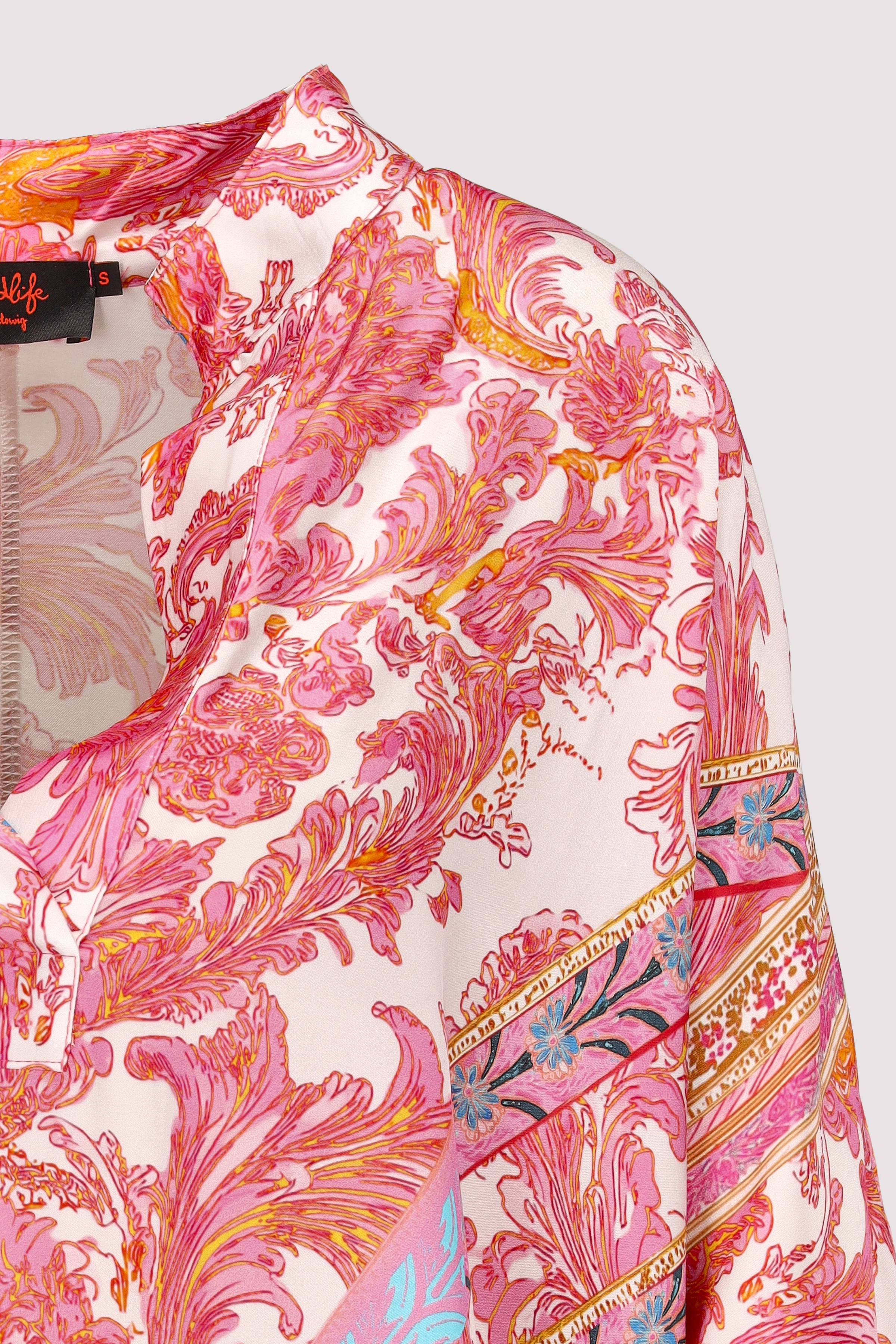 Miss Goodlife - Bunte Langarmbluse mit lockerem Look