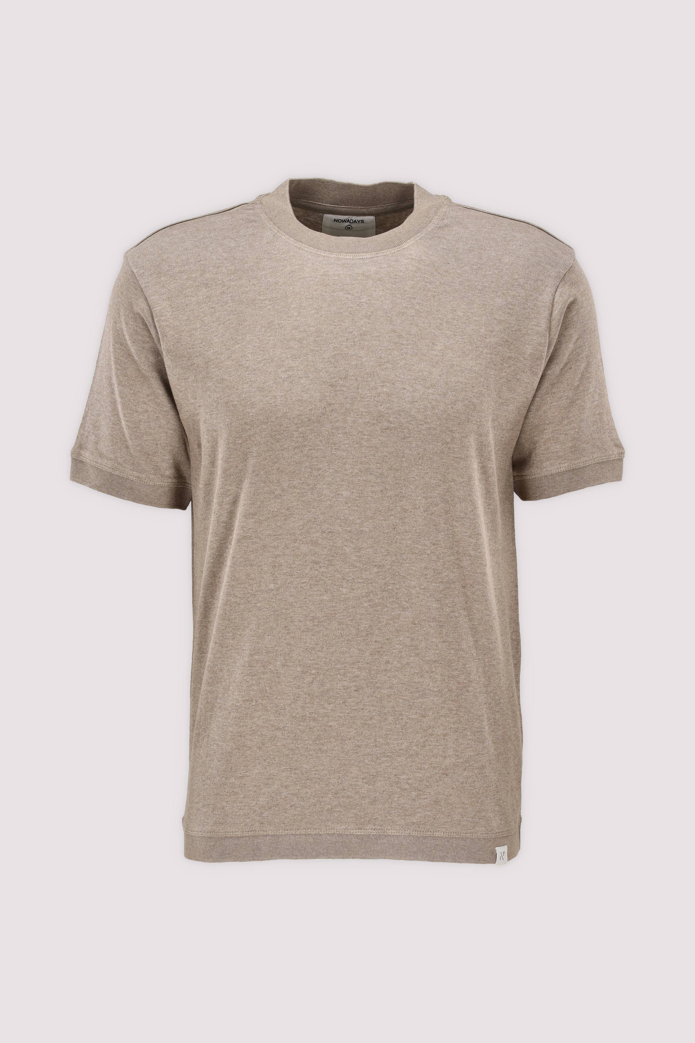 NOWADAYS Herren T-Shirt Weatheres teak