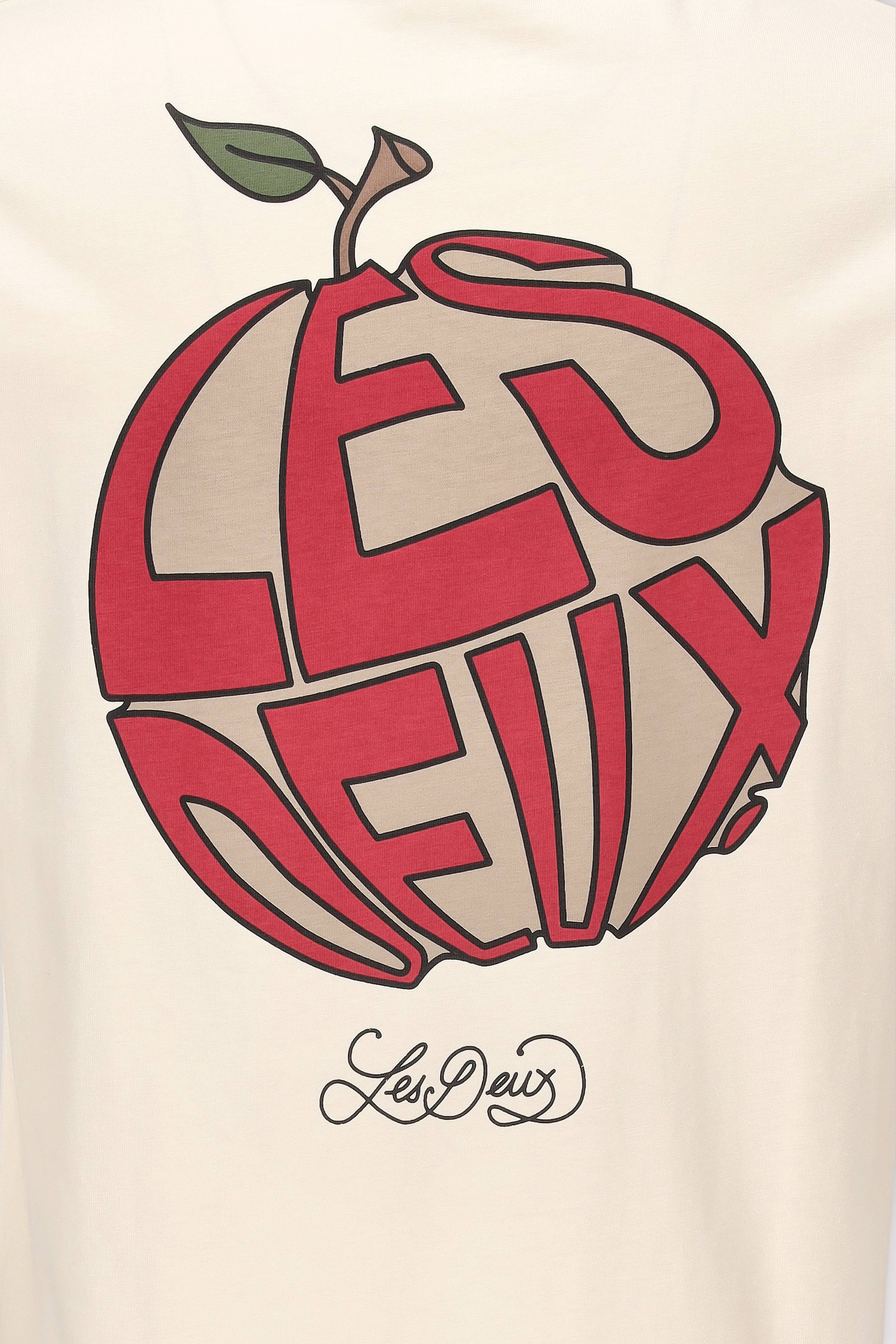 Les Deux - Les Deux kurzarm-T-Shirt aus Baumwolle
