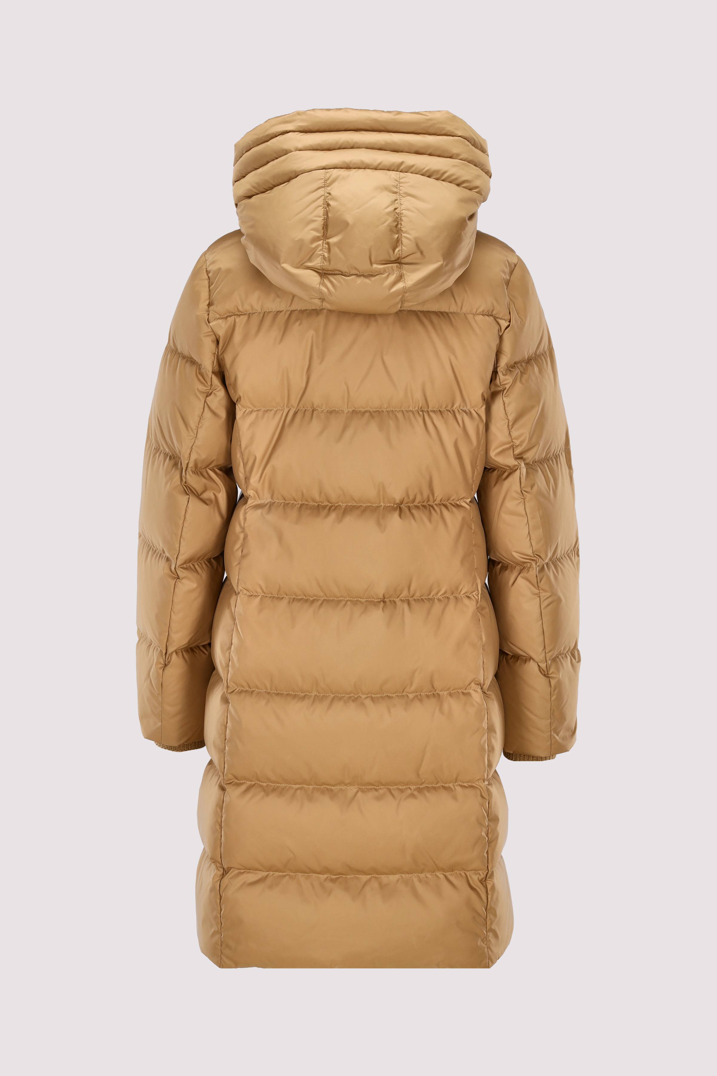 Coat, down filled, with hood, 