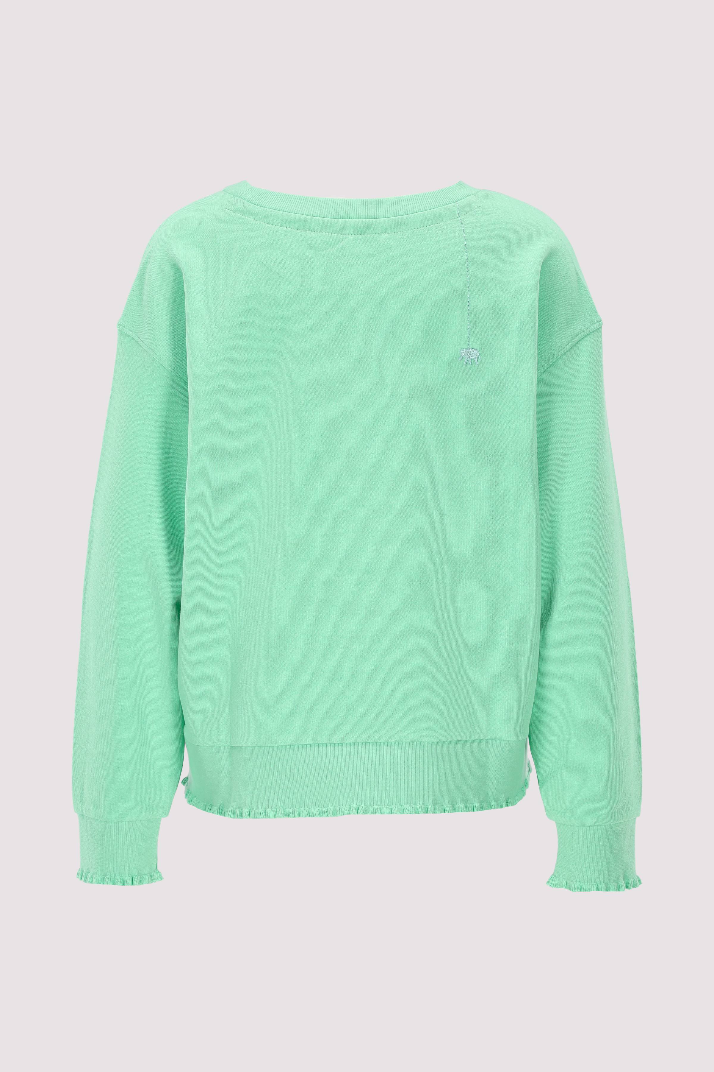 Sweatshirt with ruffles