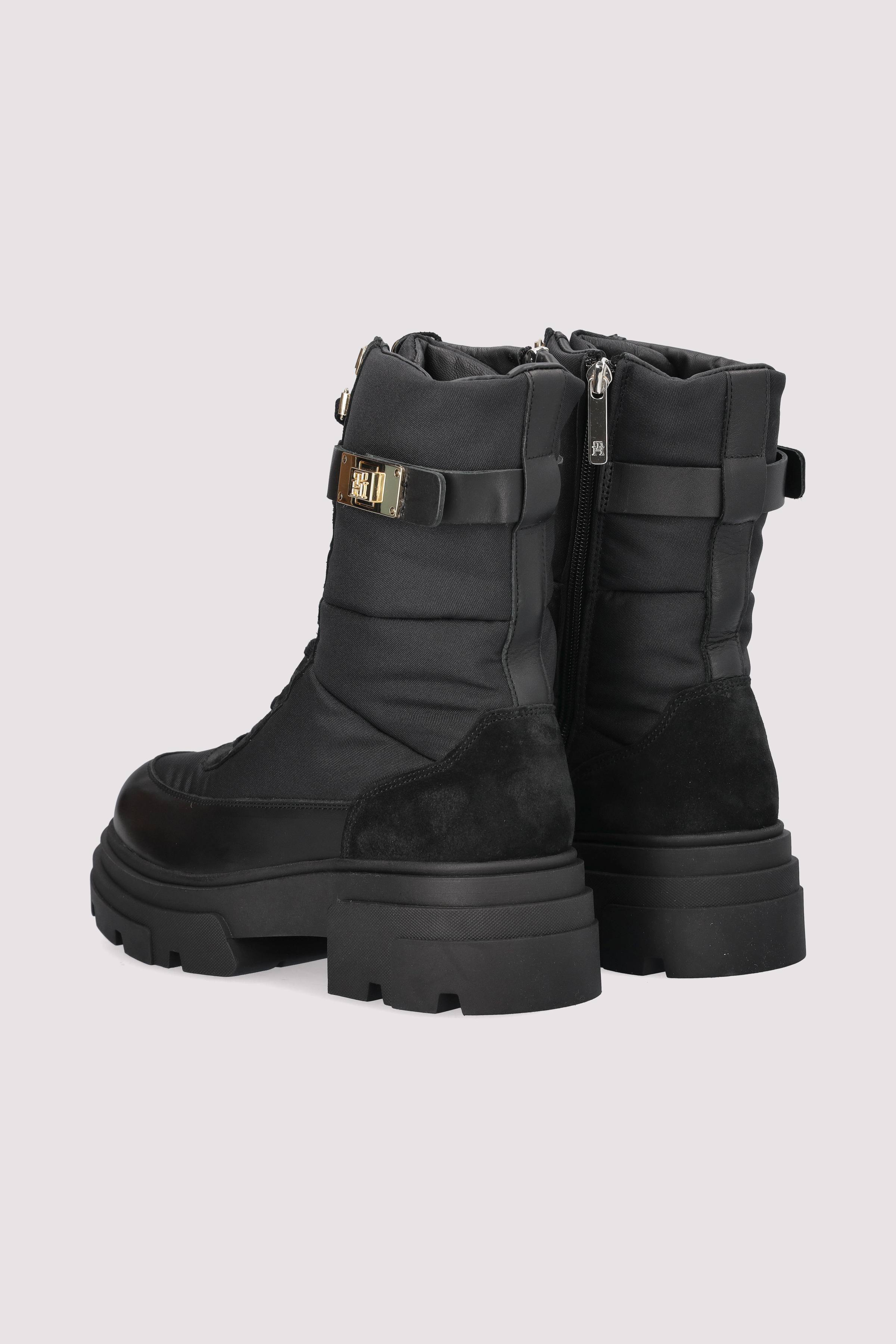 Tommy Hilfiger - BIKER LEATHER MIX LACE-UP Tommy Hilfiger - BIKER LEATHER MIX LACE-UP