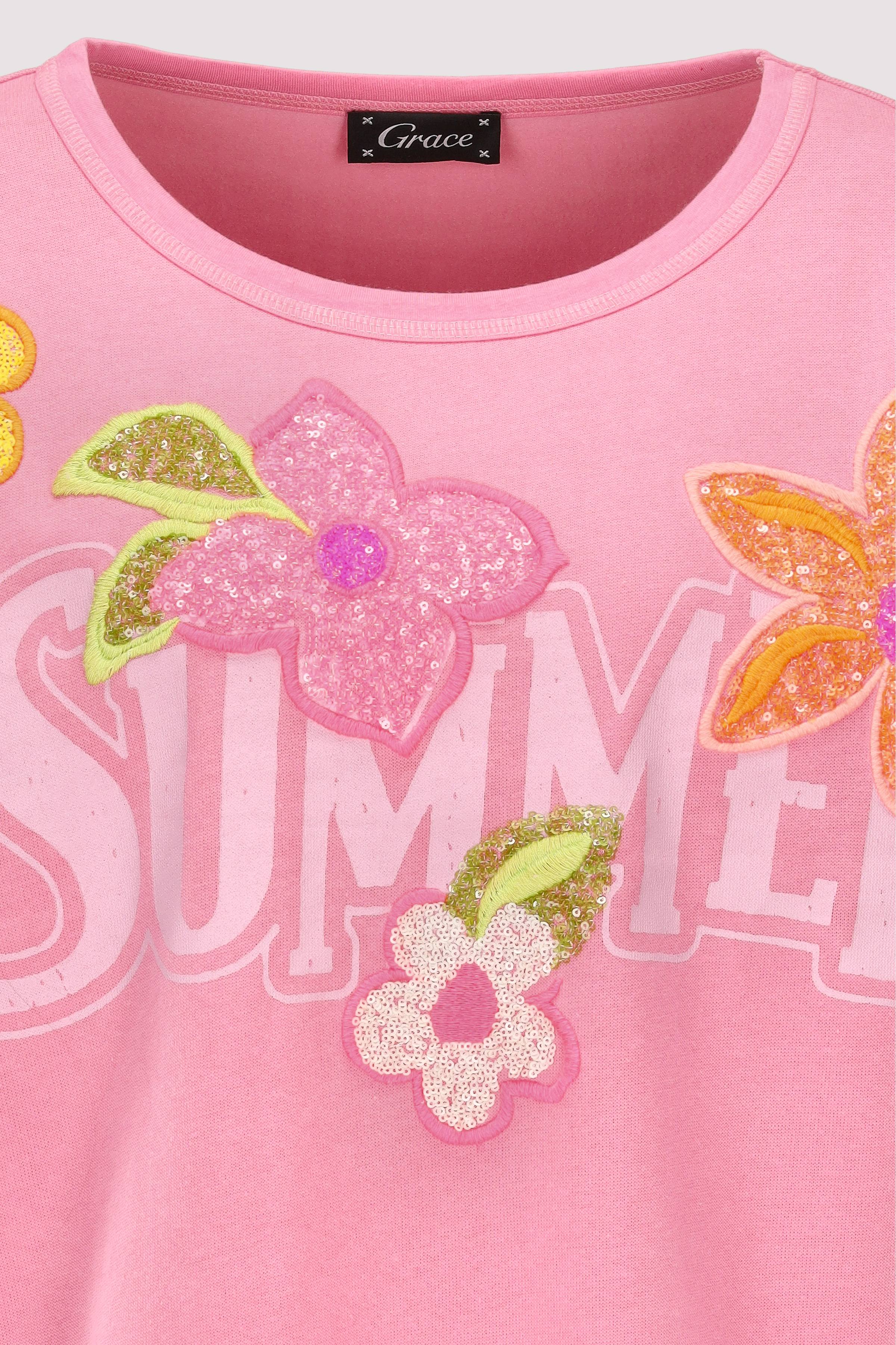 Grace - Grace Sweatshirt Rose aus Lyocell-Mix