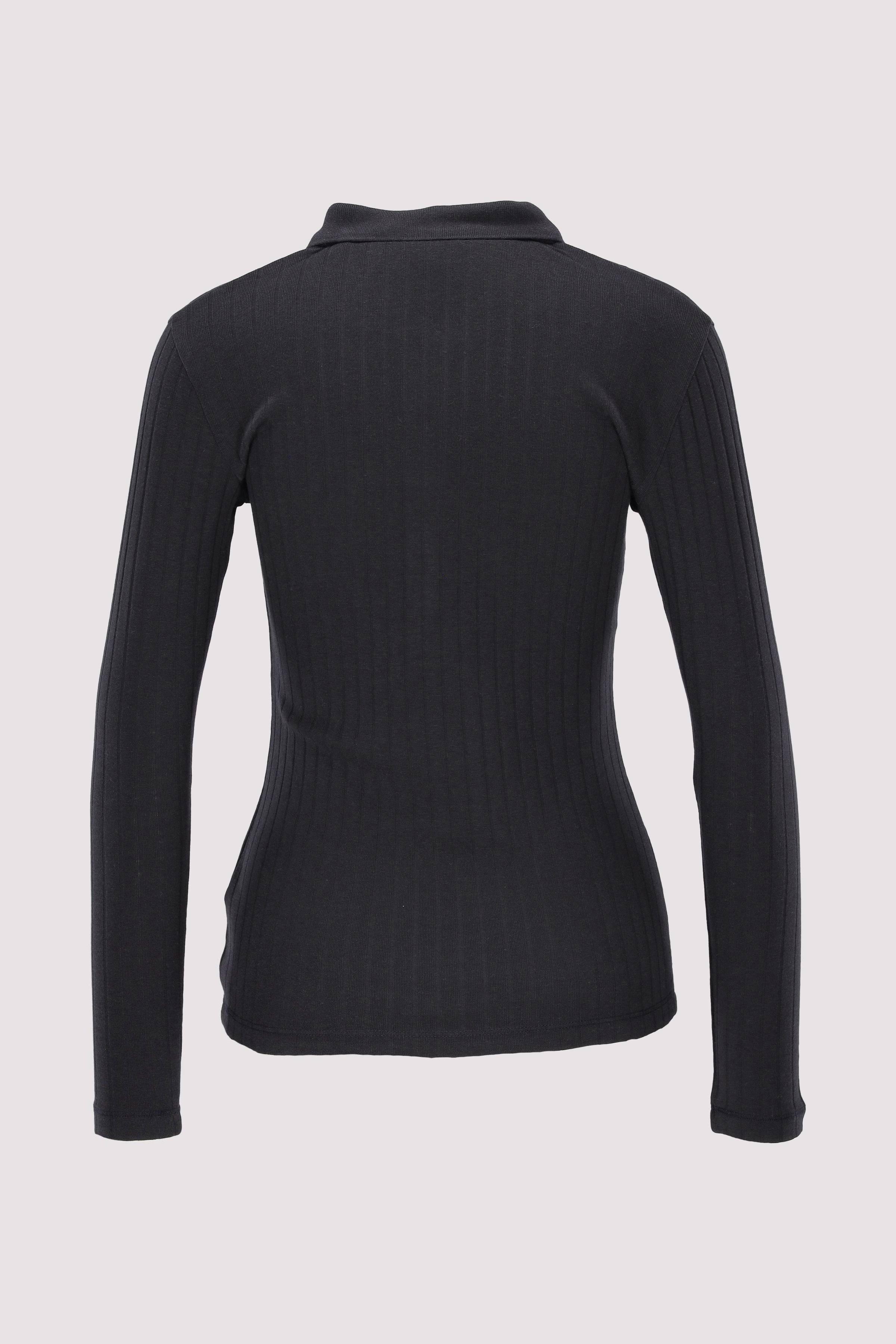 Jersey polo, long sleeve