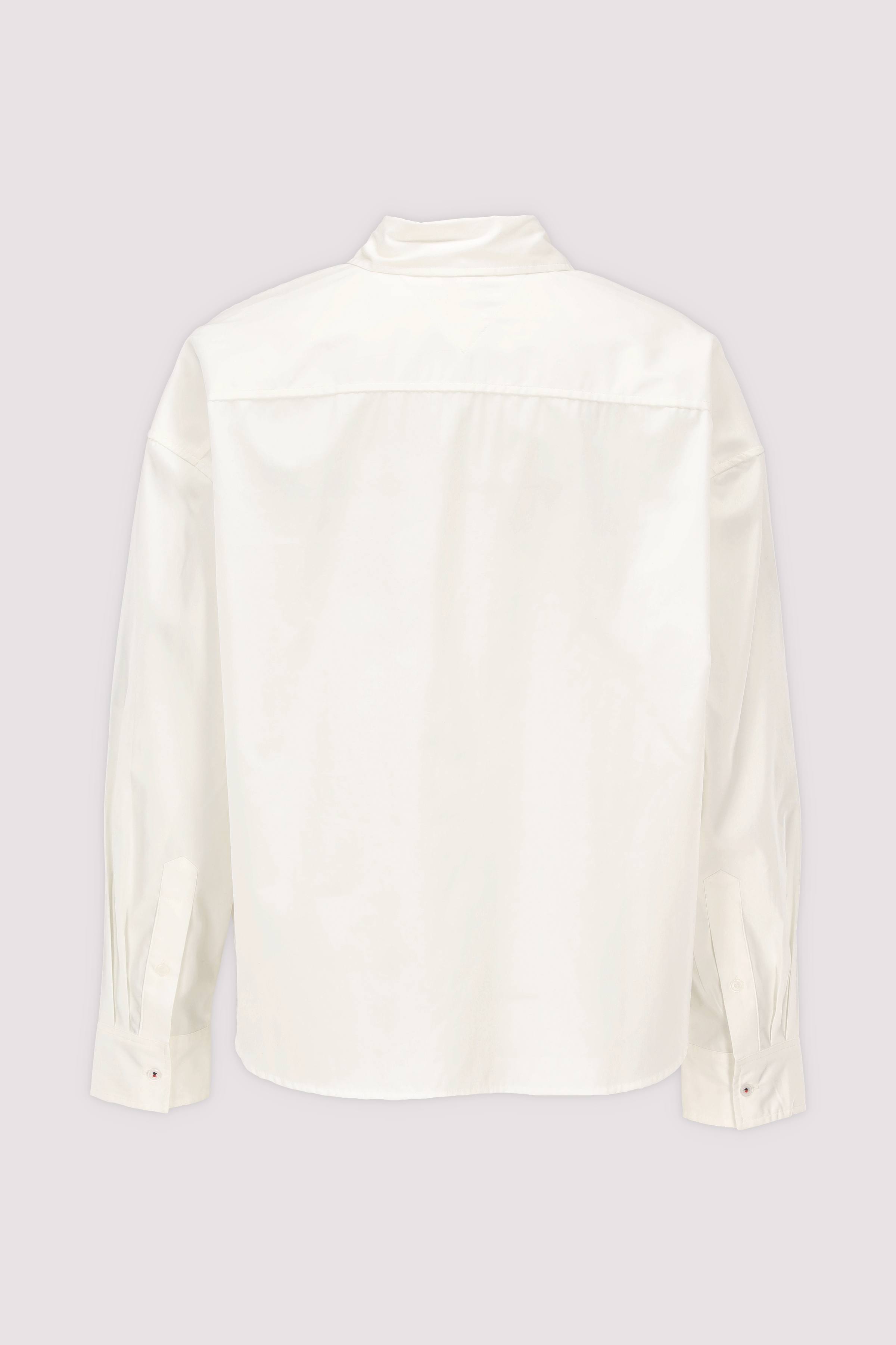 SUMMER POPLIN LS BOXY SHIRT