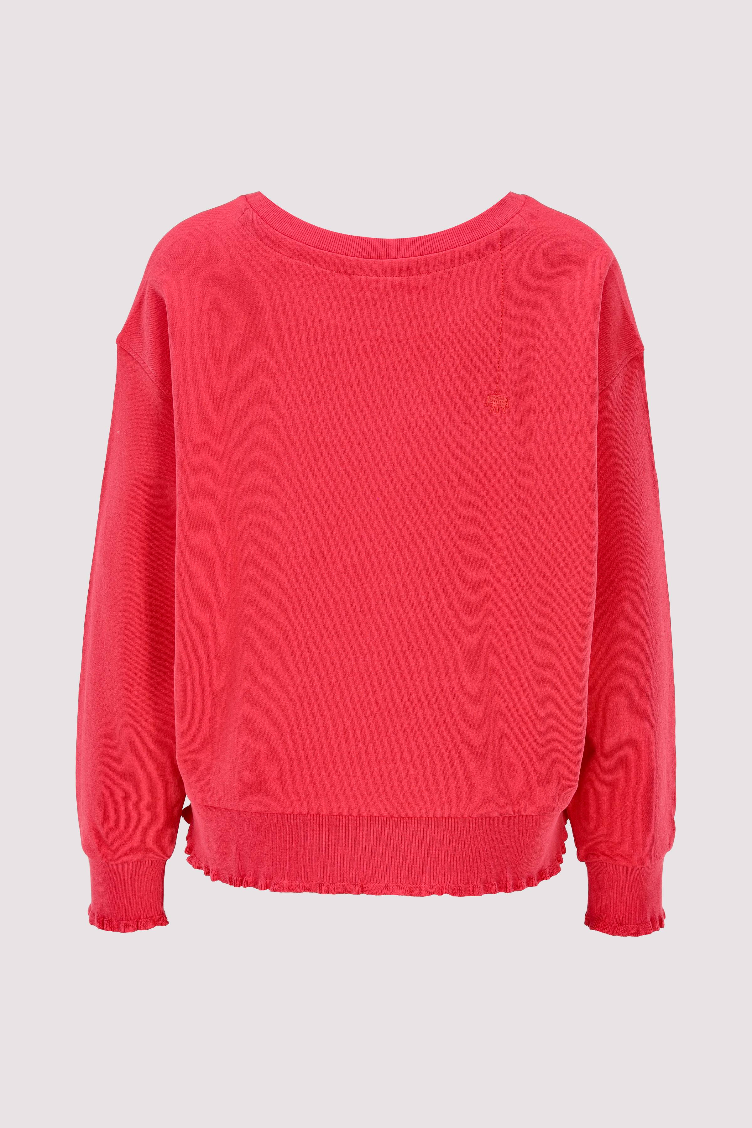 Sweatshirt with ruffles