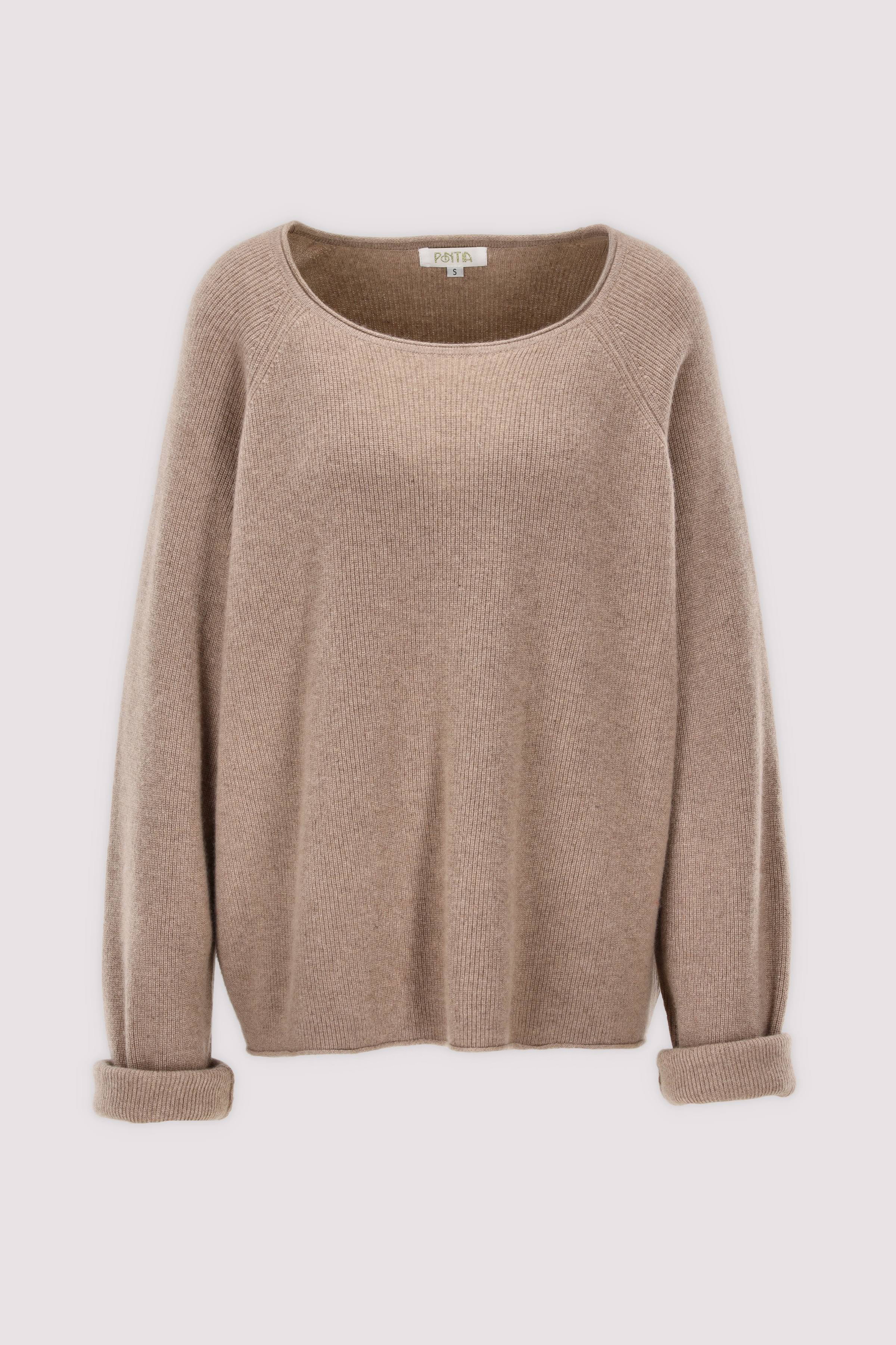 Pontia Pullover Taupe Damen, elegant und