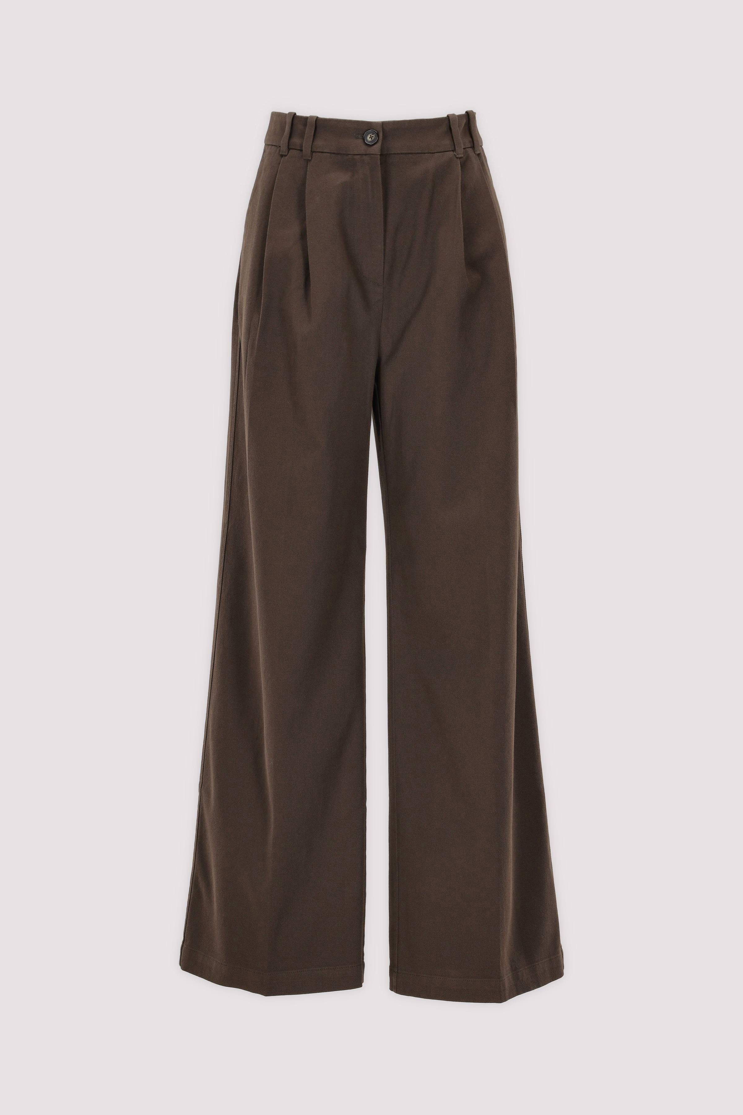 Marc O'Polo Wide-Leg-Hose Mossy earth