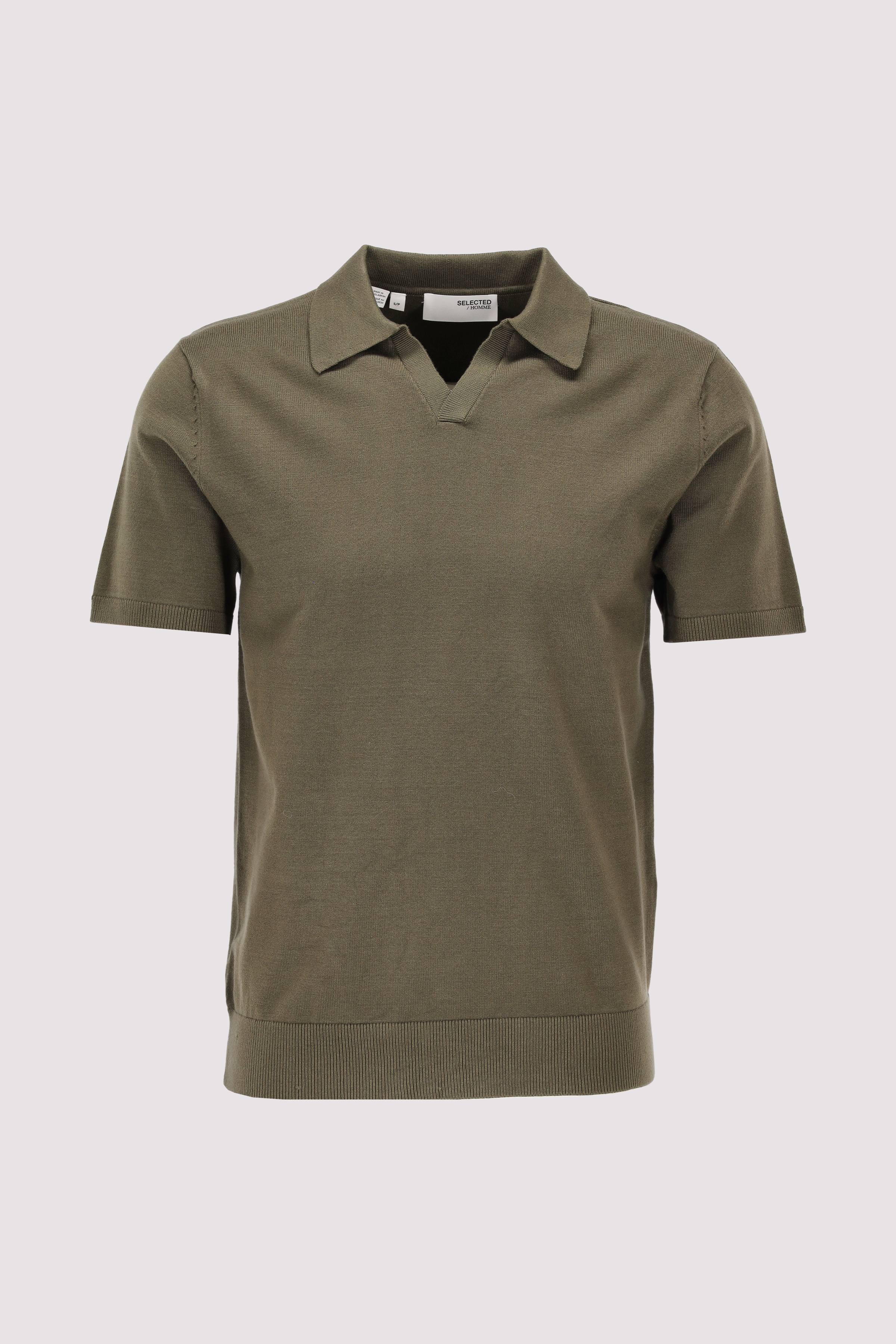 SLHTELLER SS KNIT POLO NOOS