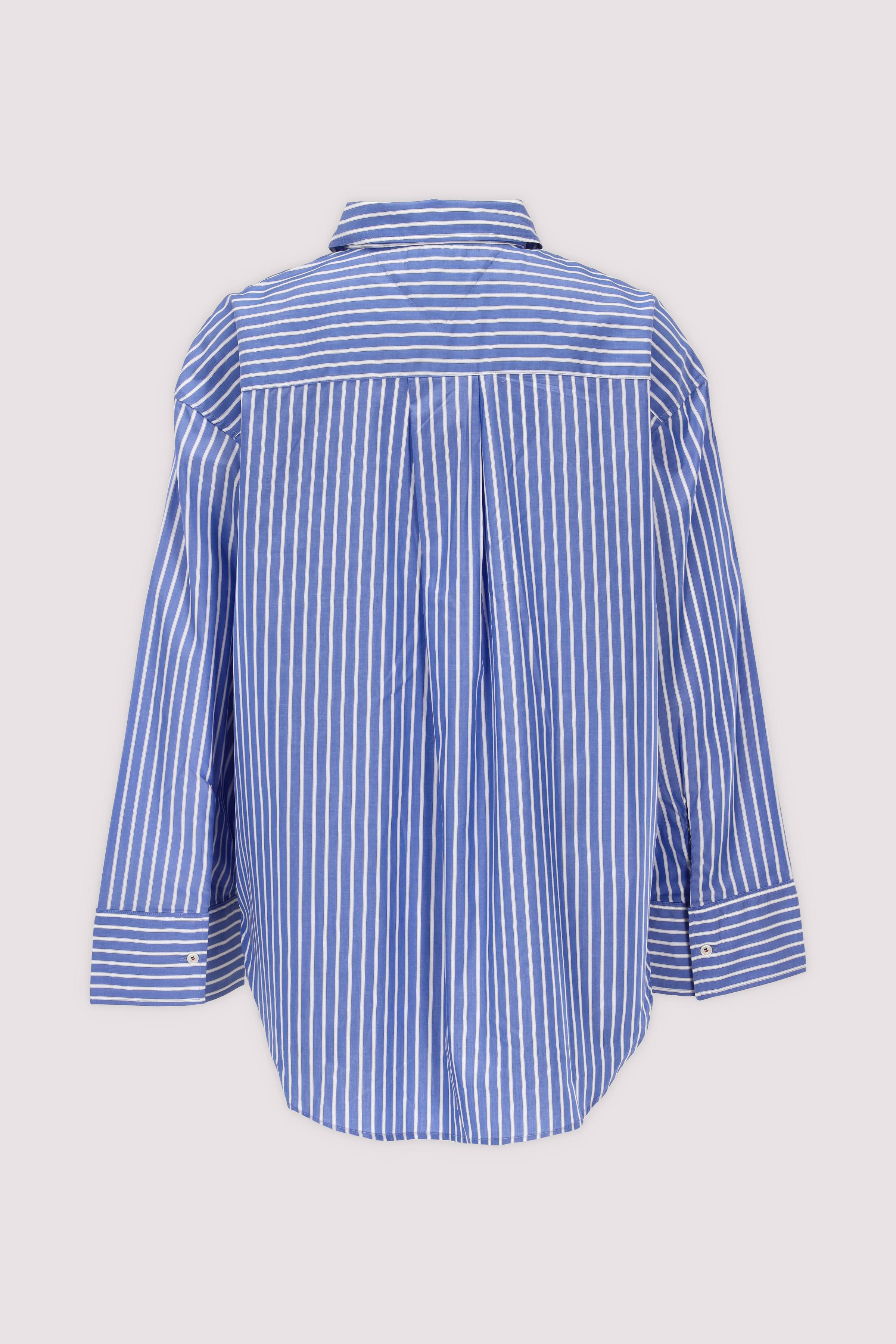 MODERN POPLIN BLUE STR SHIRT L