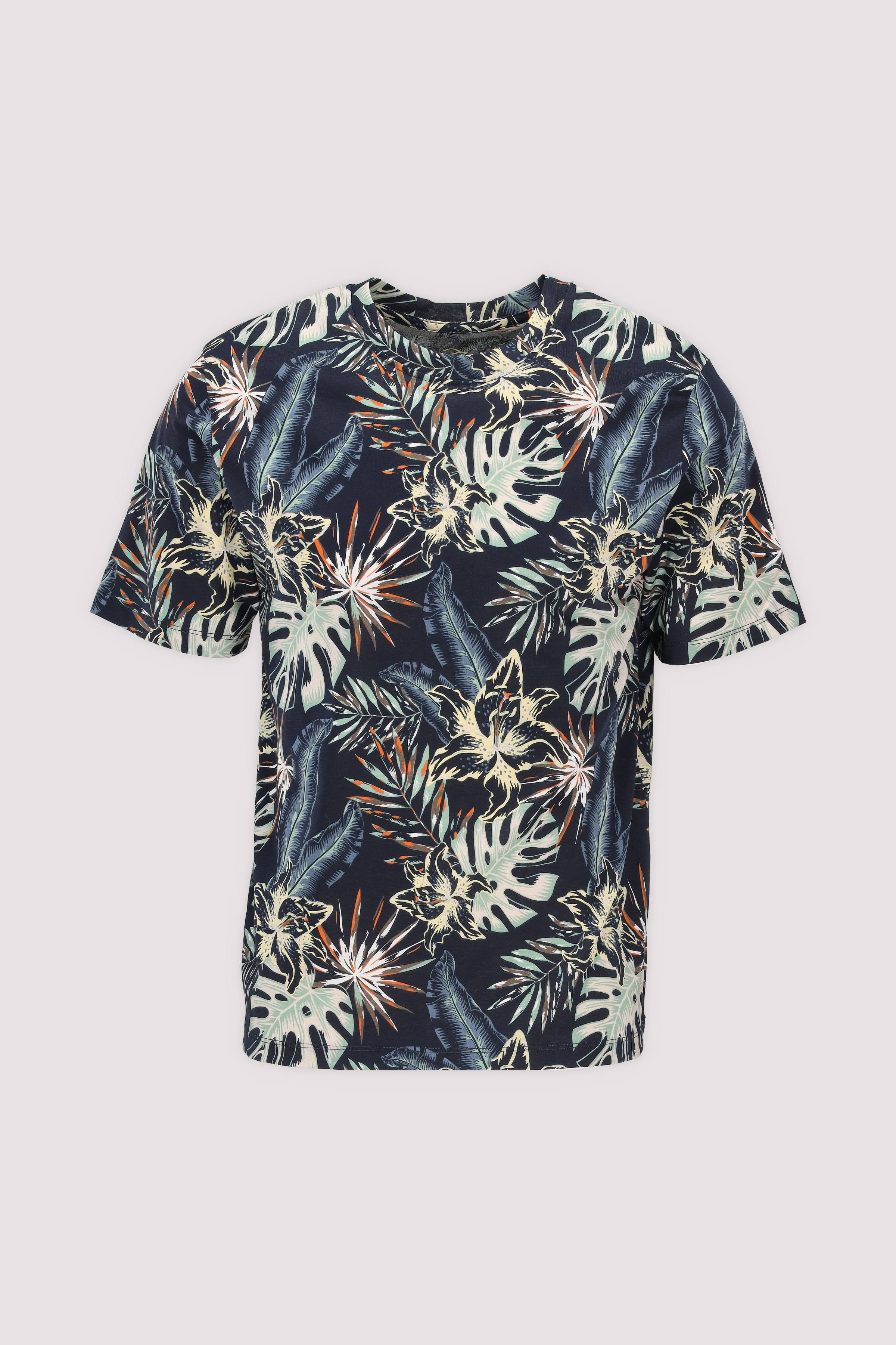 JJHONOLULU AOP TEE SS CREW NEC