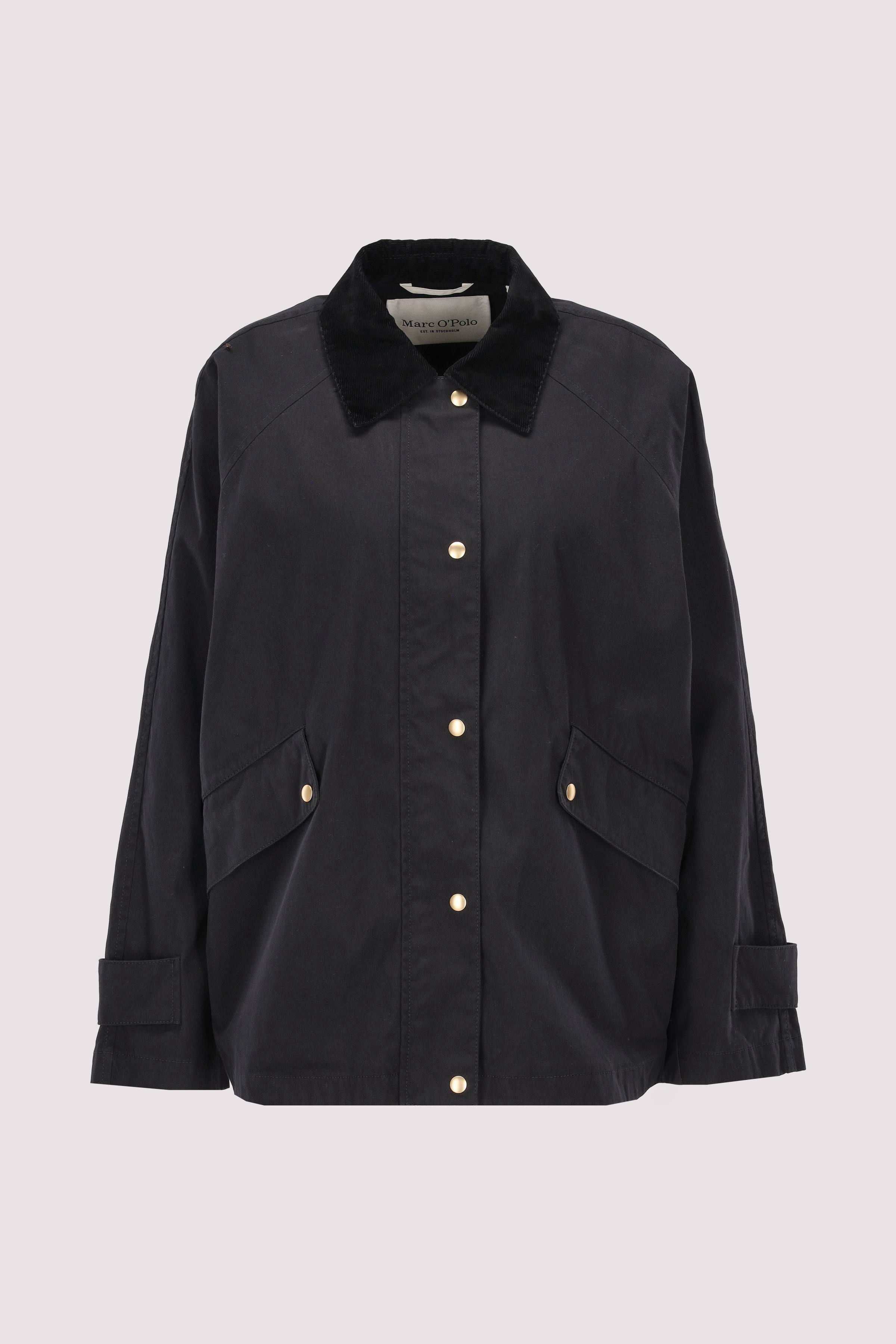 Canvas cotton cape, contrast c