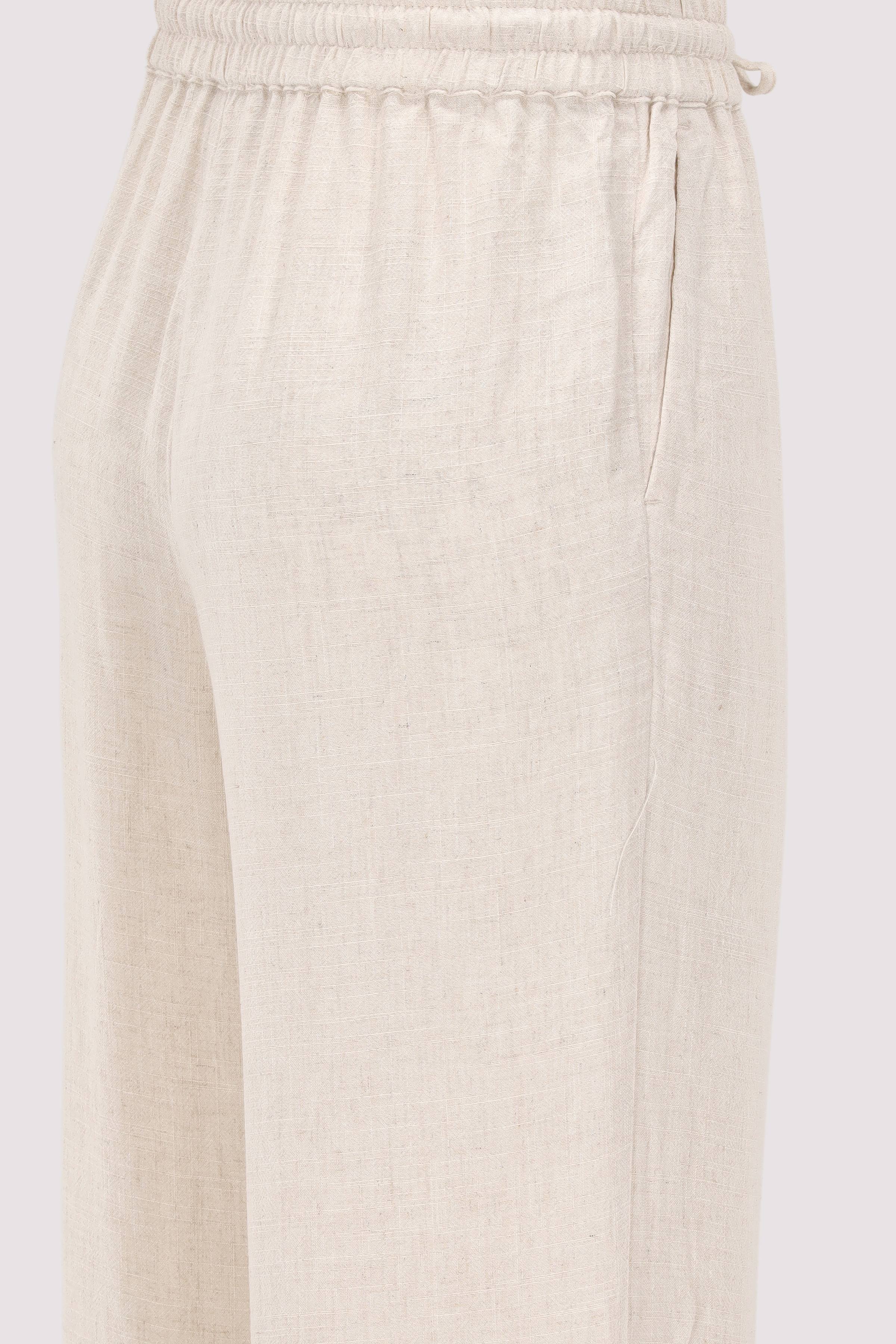 Selected - Selected Wide-Leg-Hose Sandshell