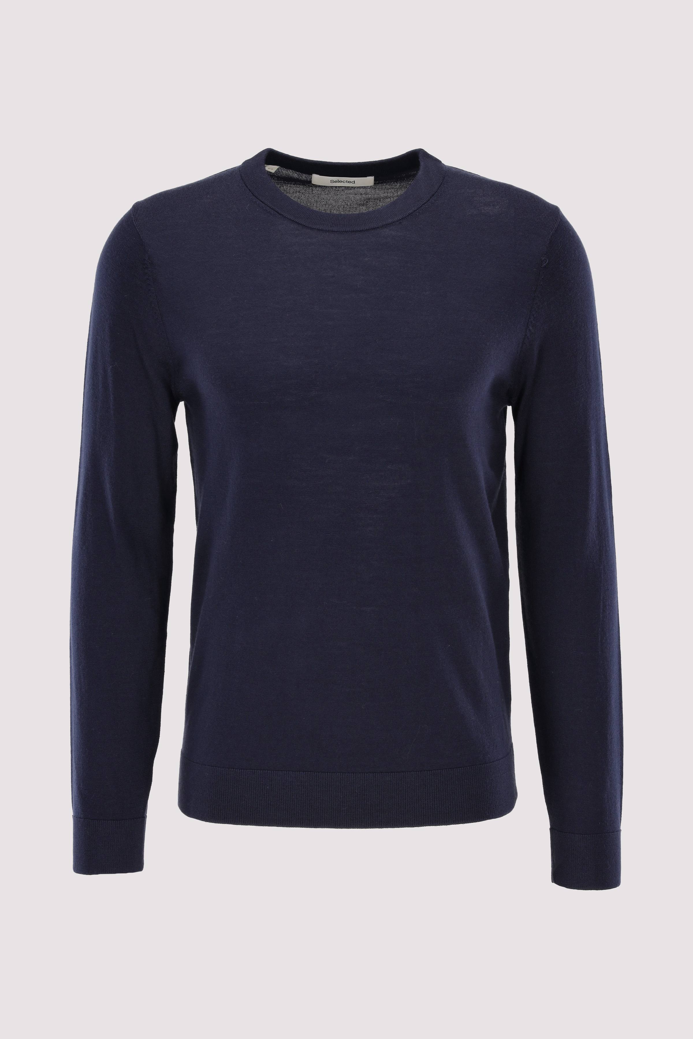 SLHTRAY LS KNIT MERINO CREW NE