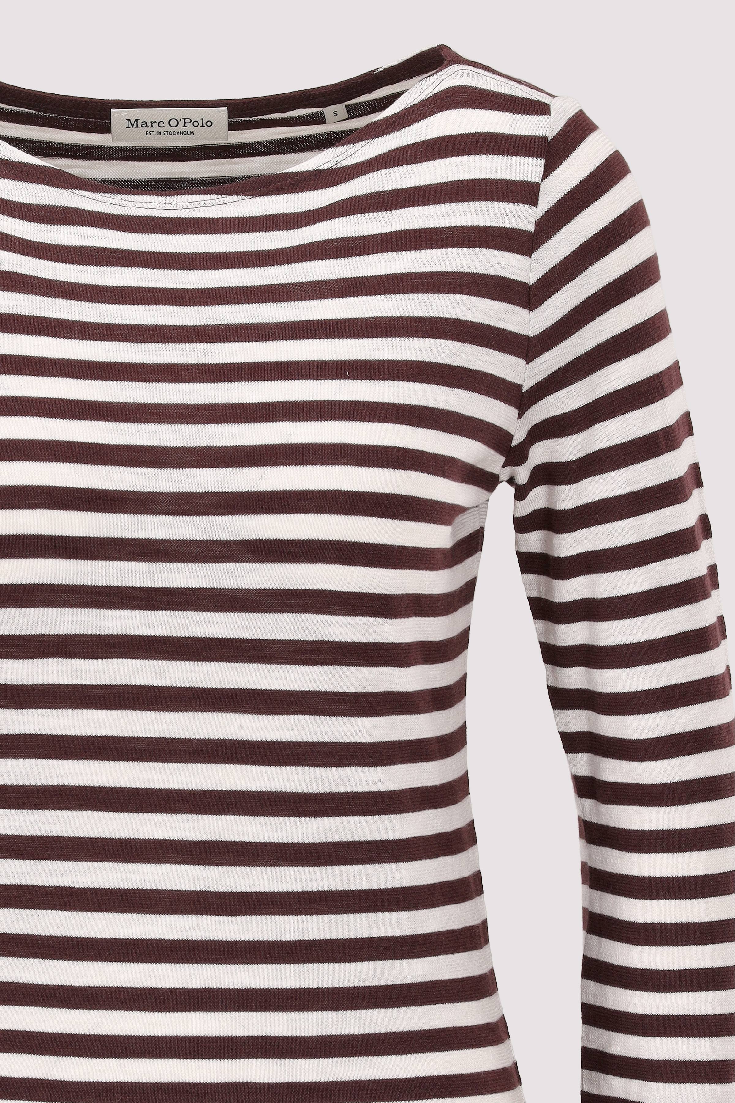 Marc O Polo Casual - Marc O'Polo Kurzarm-T-Shirt Dunkelrot