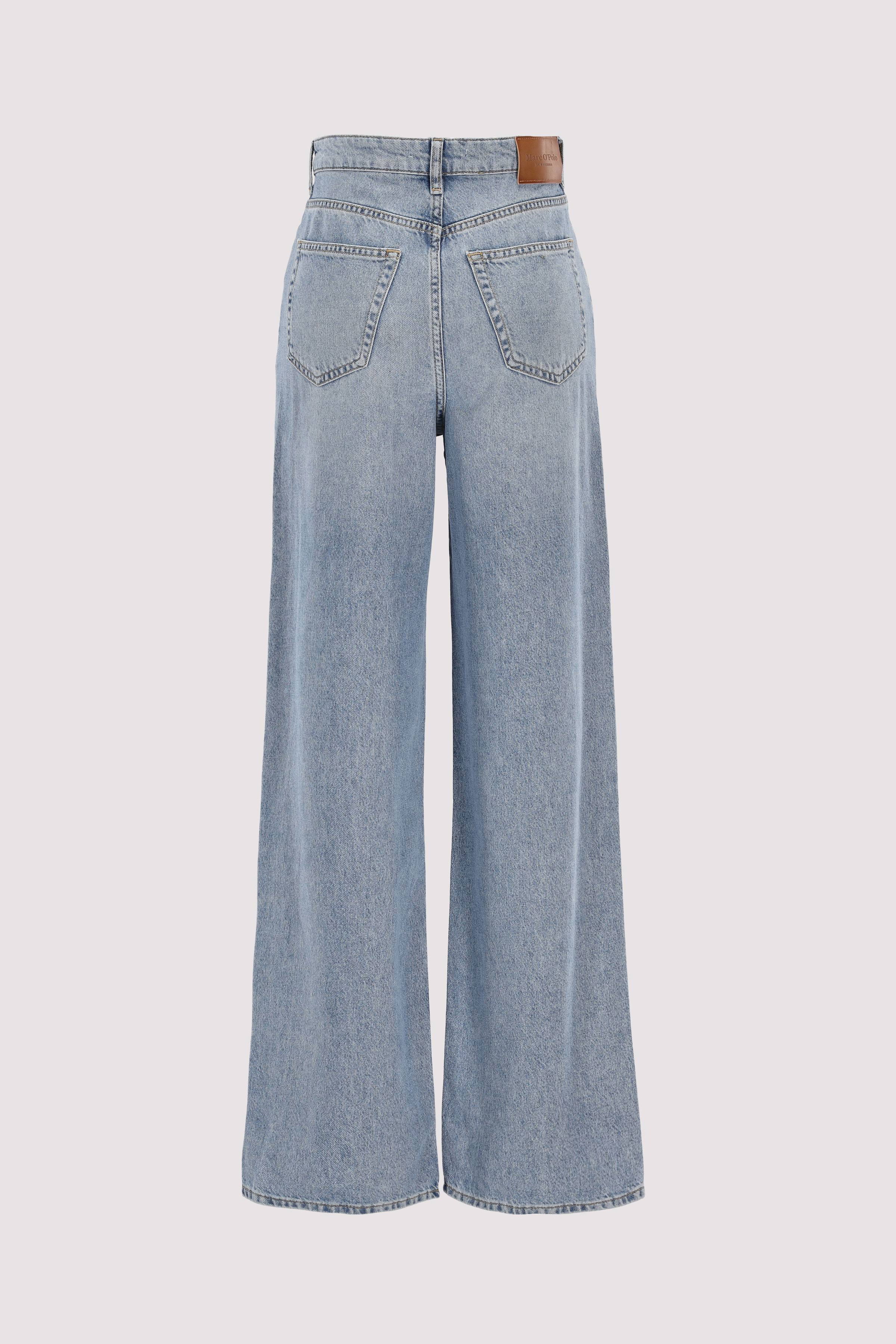 Denim trouser, wide fit, regul