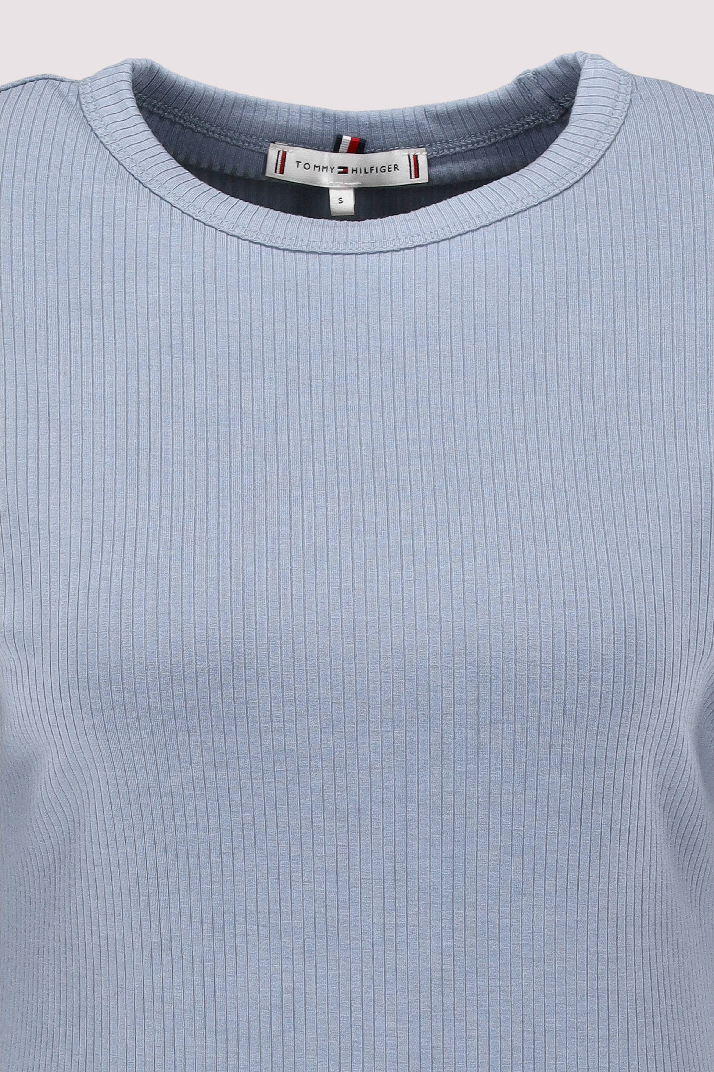 Tommy Hilfiger - 5X2 RIB SLIM C-NK CAP SLV TEE