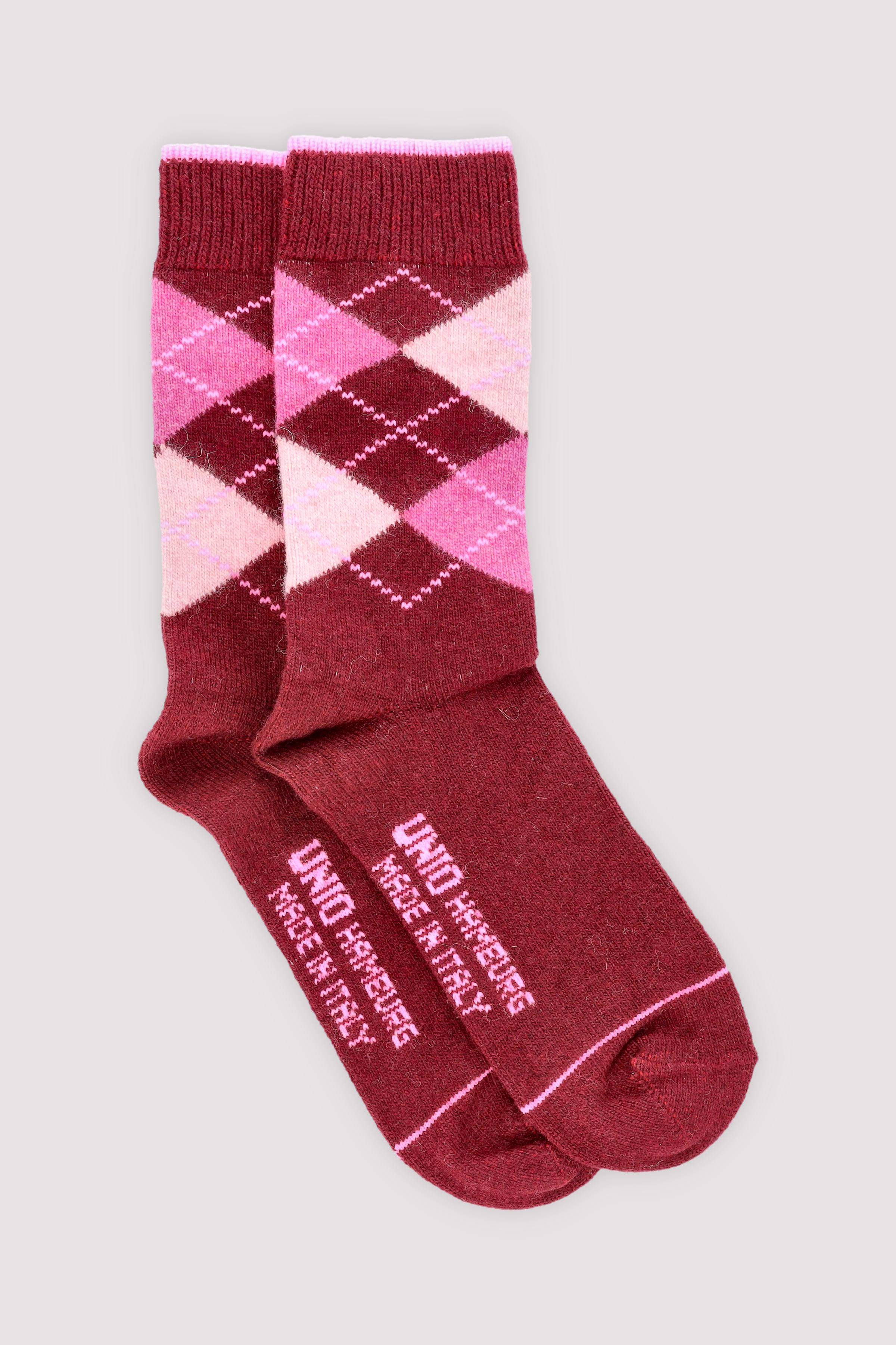 Kurze Damensocke Bordeaux