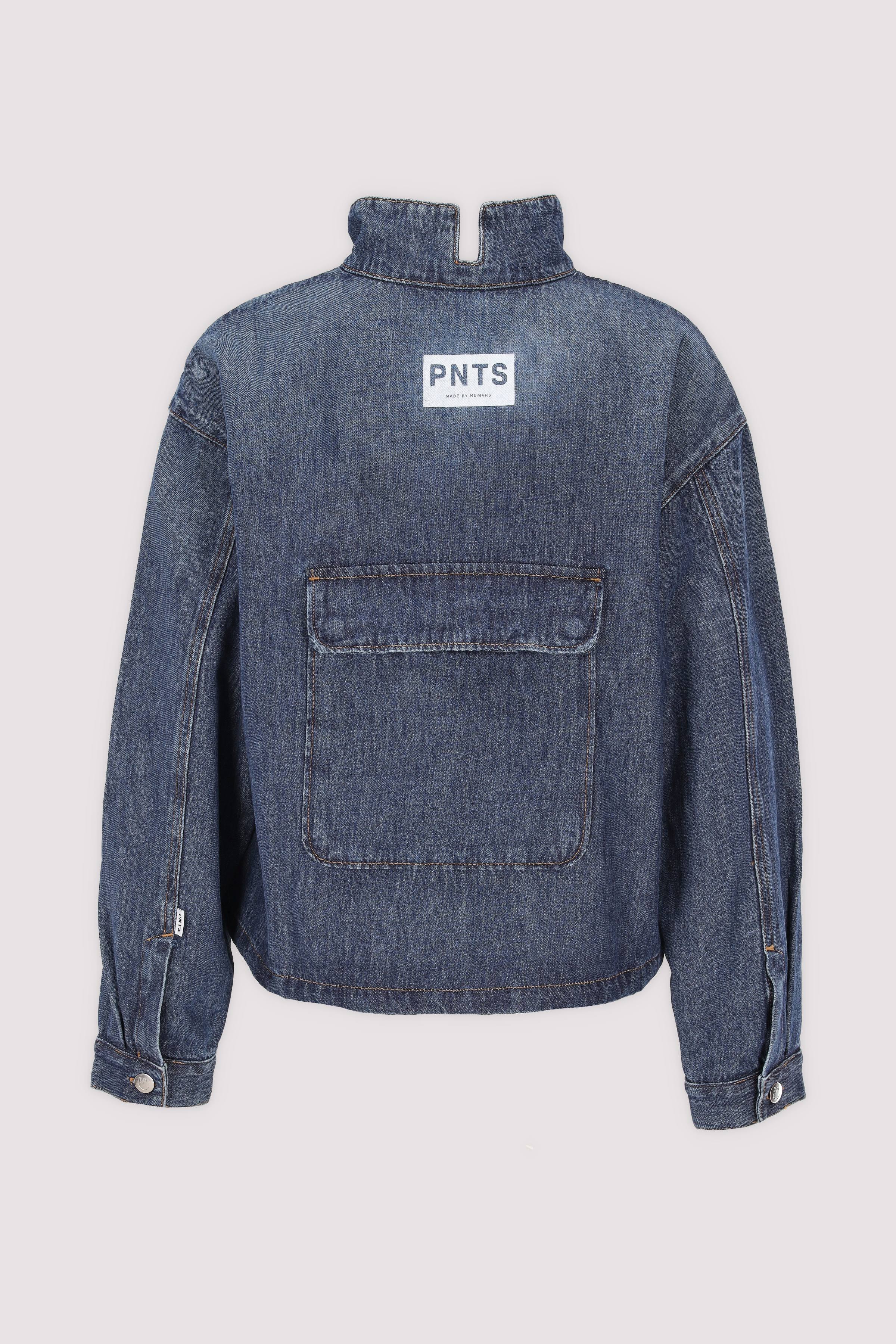 Dunkelblaue Jeansjacke von PNTS