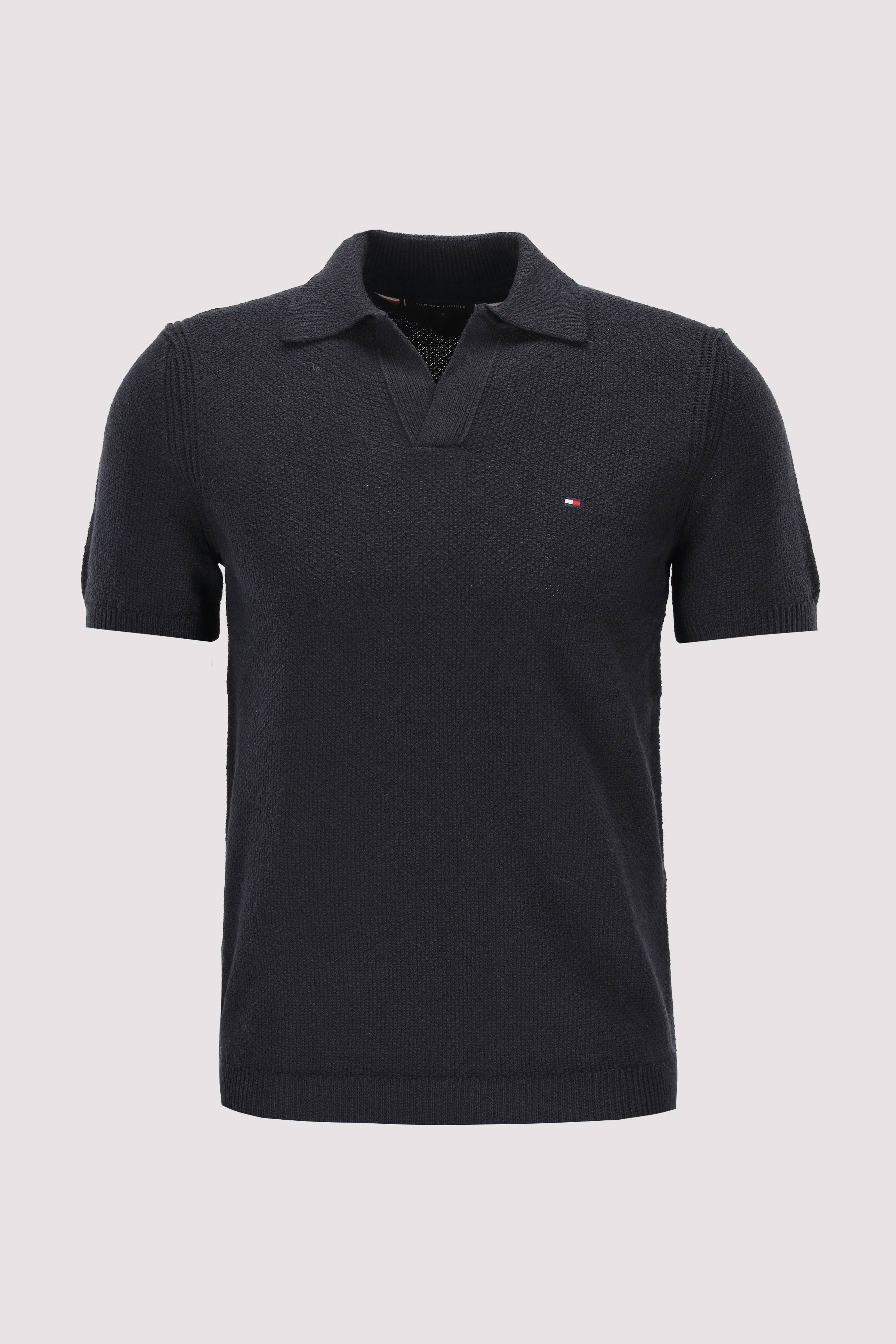 KNITTED TEXTURED POLO