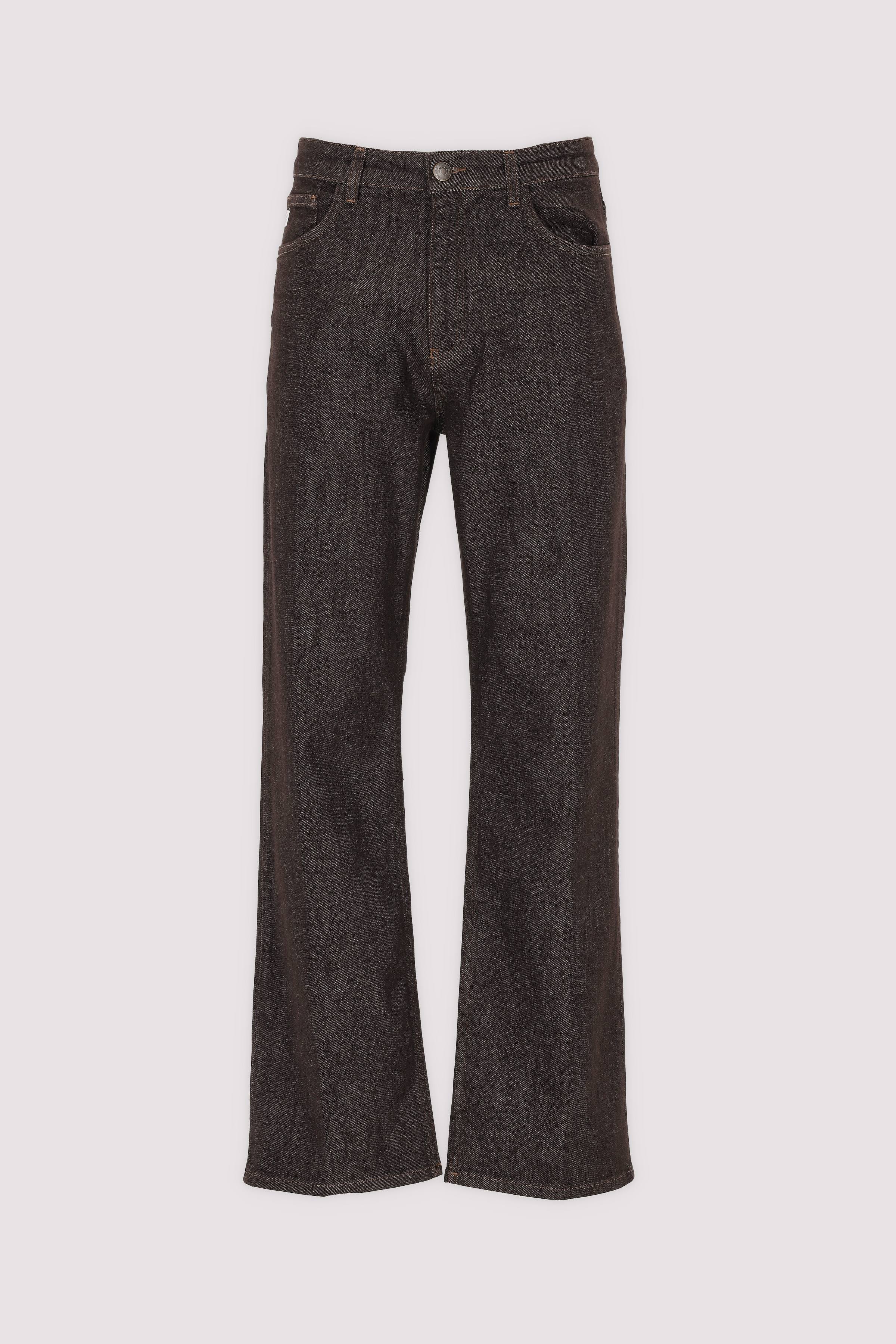 Goldgarn Herrenjeans Denim braun