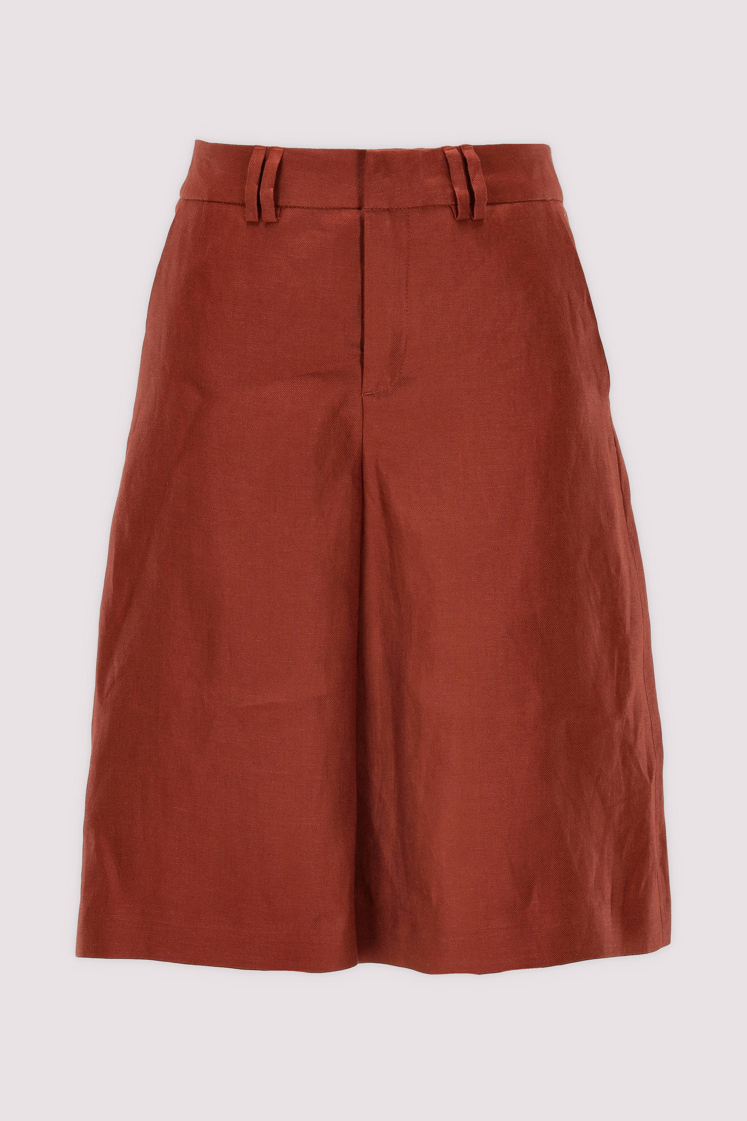 Drykorn Leinen-Shorts, rot, kühl