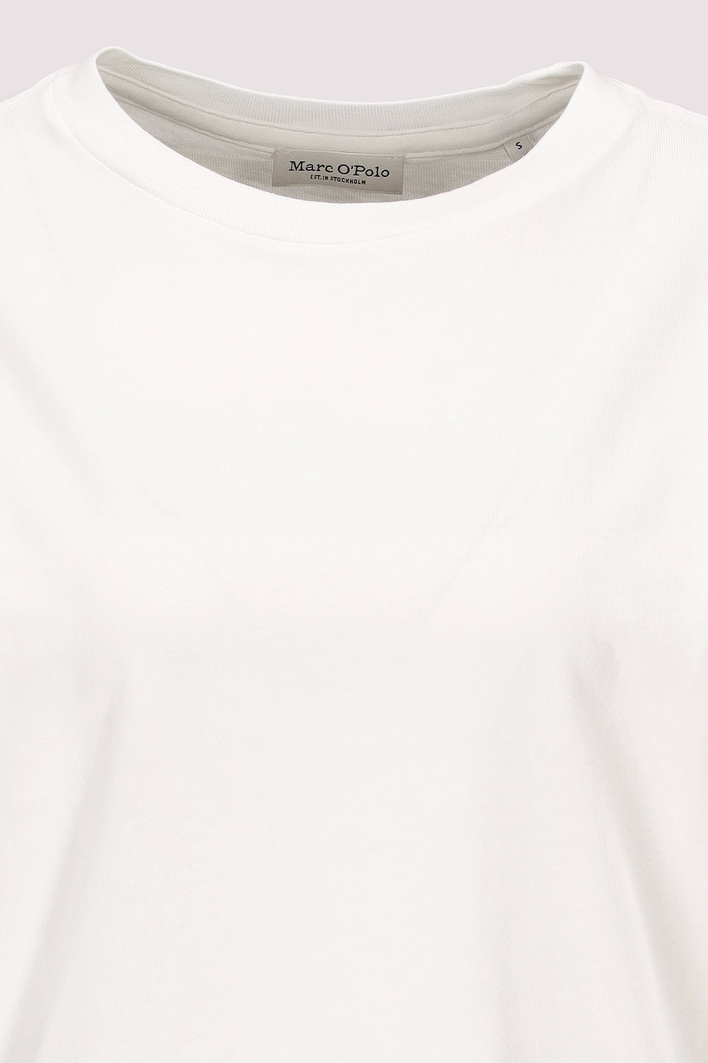 Marc O Polo Casual - Marc O'Polo Damen T-Shirt Weiß Baumwolle