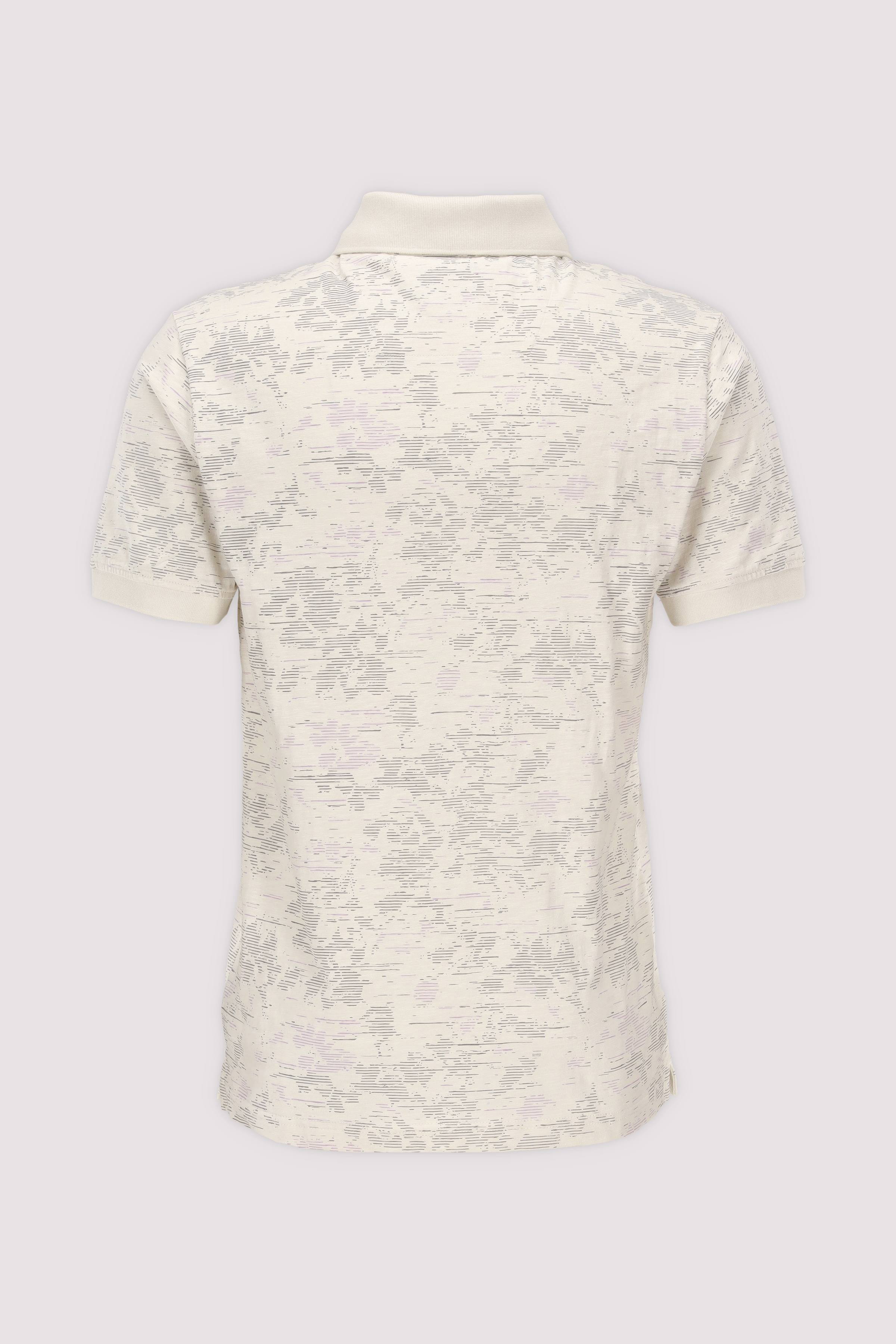 Short sleeve polo slub jersey