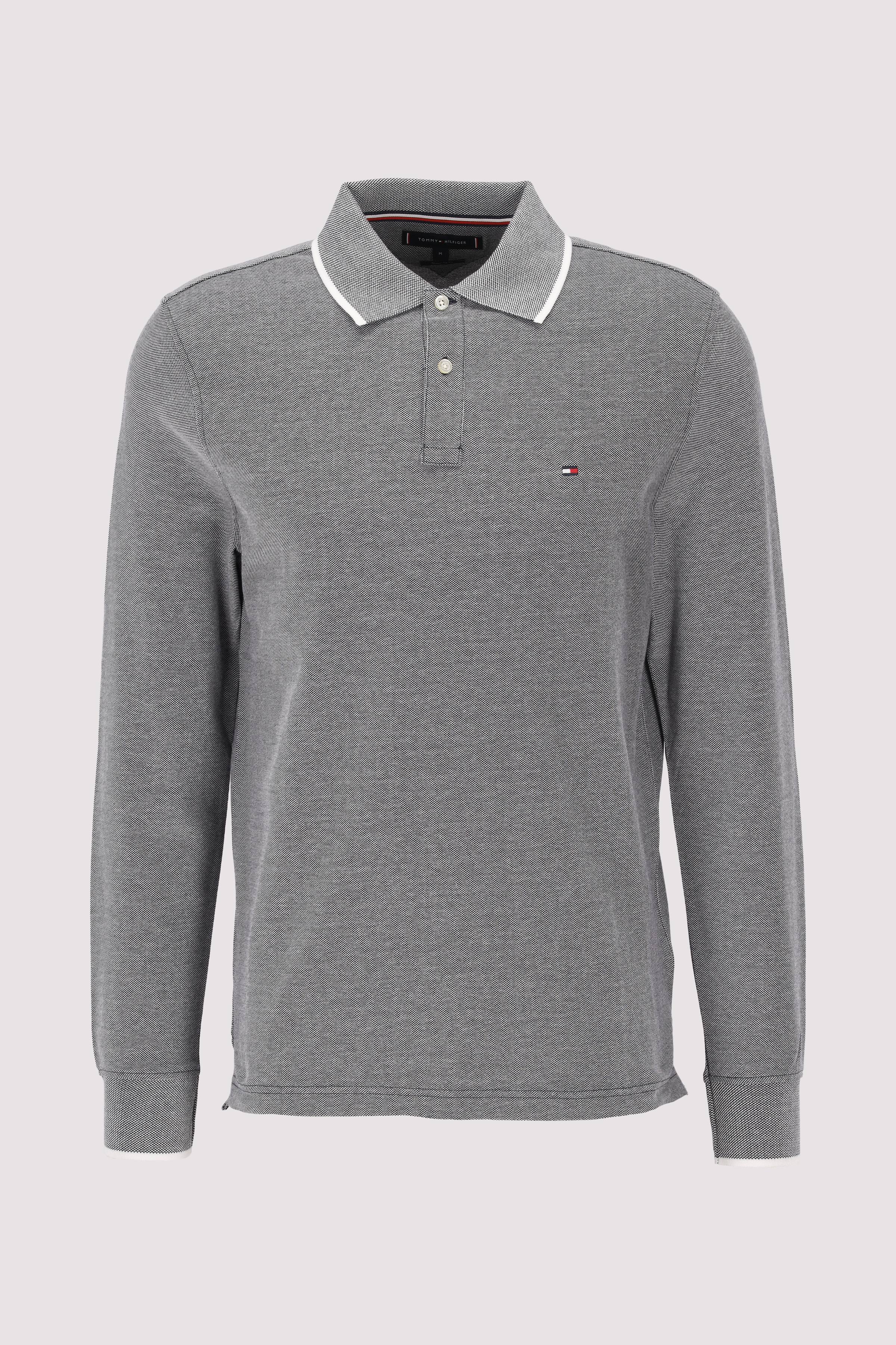 L/S OXFORD TIPPED REG POLO
