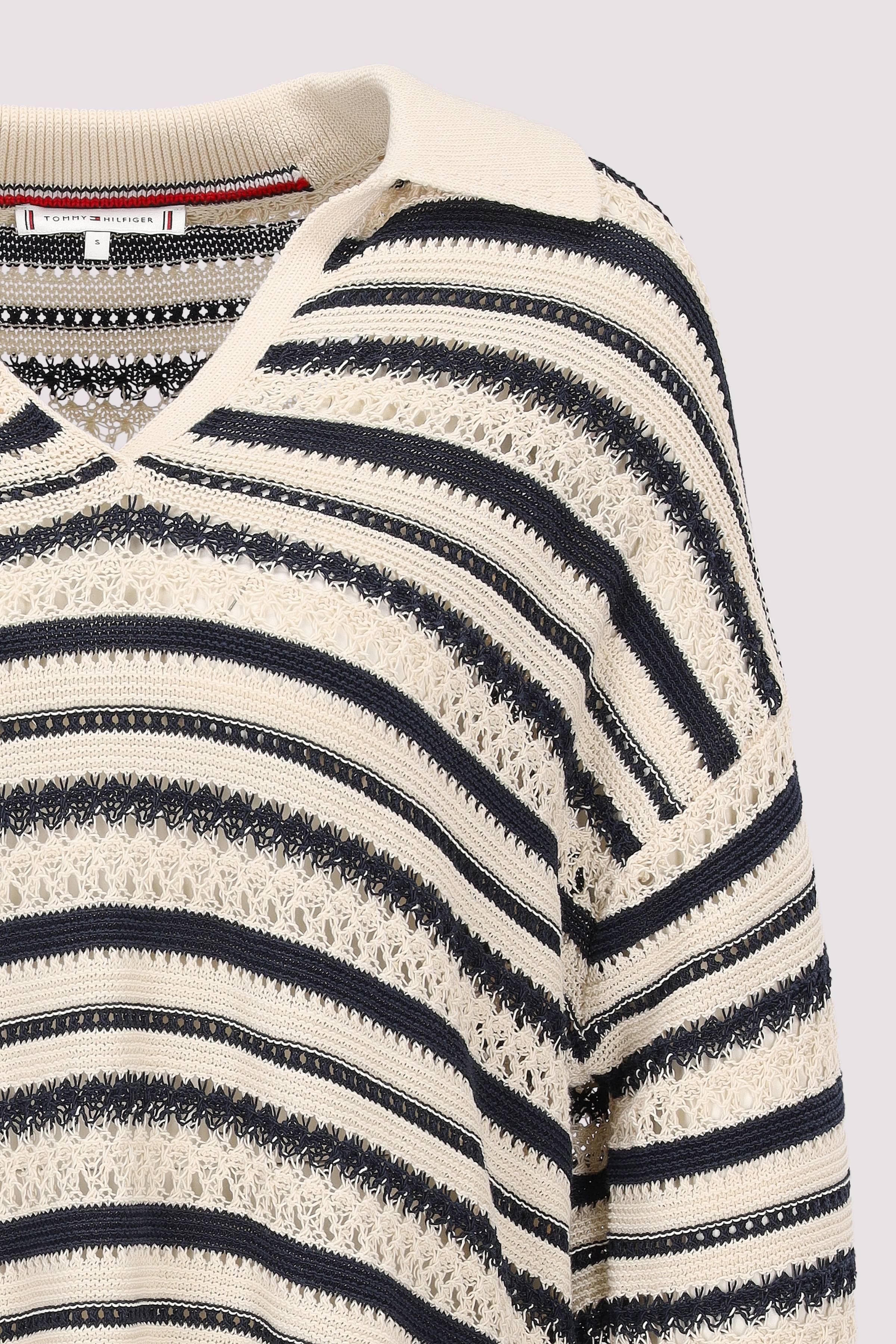 Tommy Hilfiger - CROCHET RLX LS POLO SWT Tommy Hilfiger - CROCHET RLX LS POLO SWT