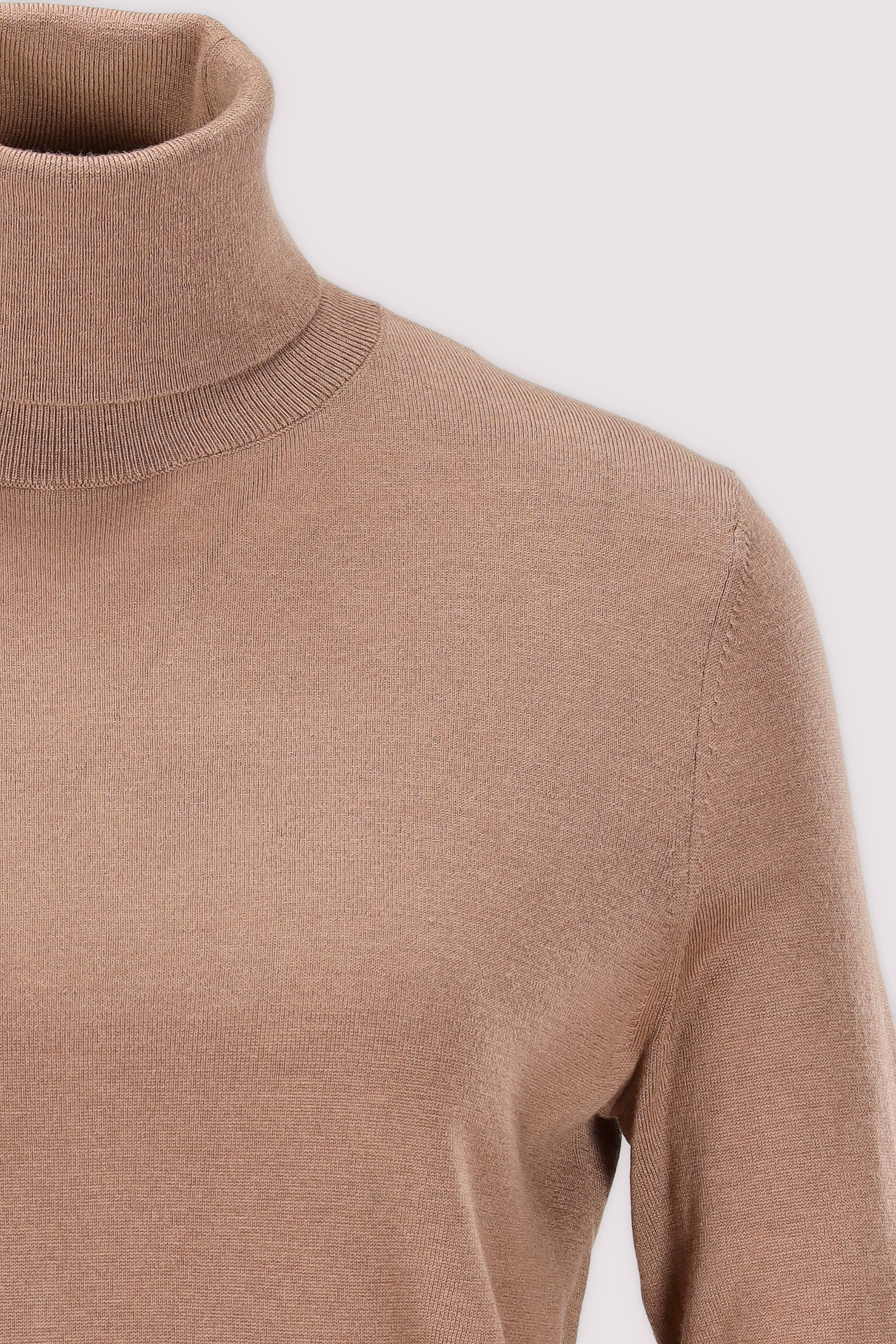 HUGO - HUGO Rollkragenpullover braun warm
