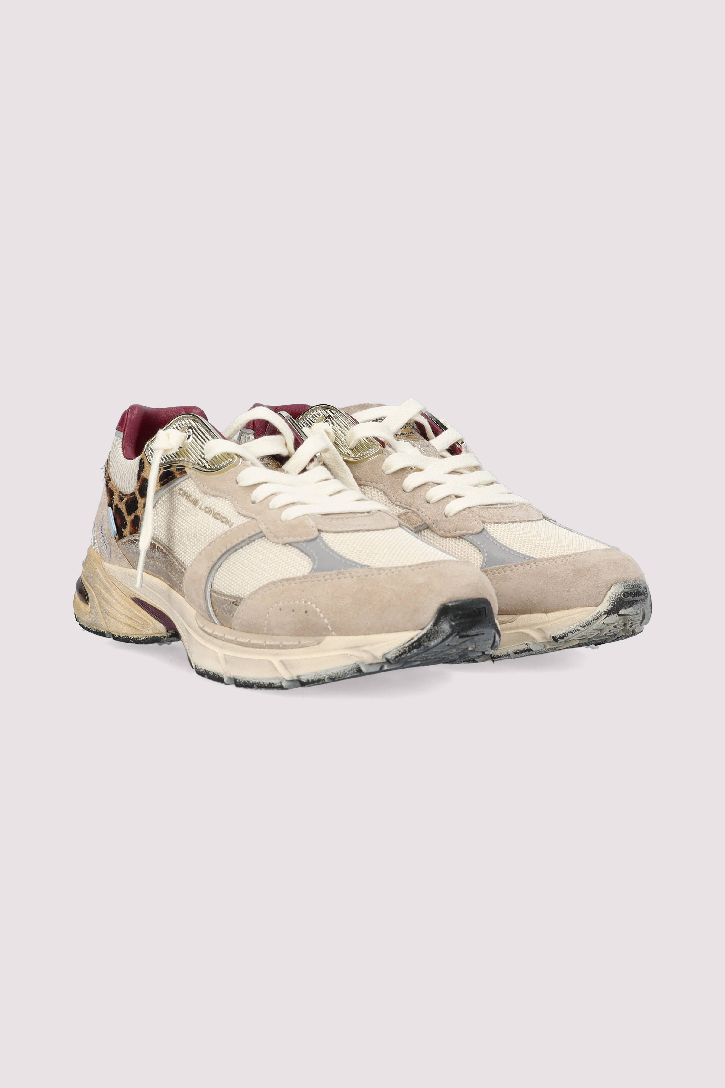 Crime London - Crime London Damen Low-Top-Sneaker Bunt