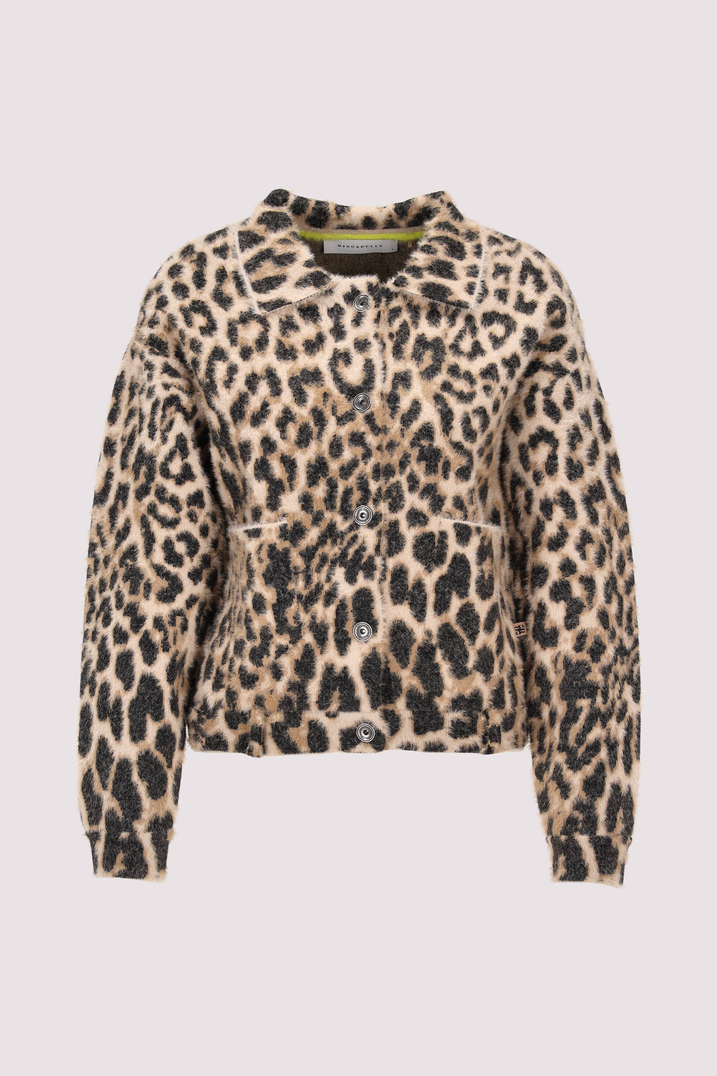 Leichte Jacke im Leo-Print für Alltag