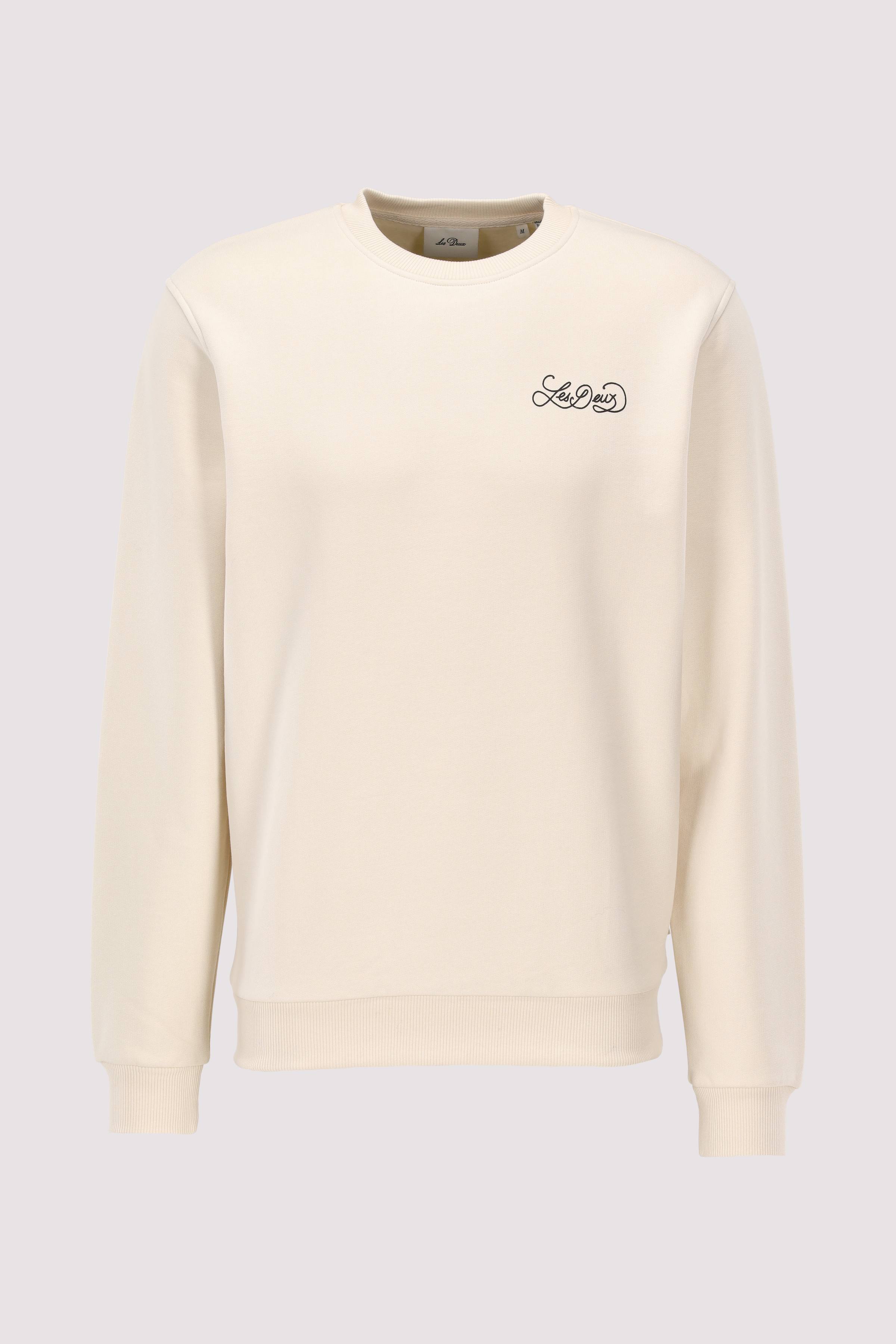 Les Deux Sweatshirt Weiß weicher Komfort
