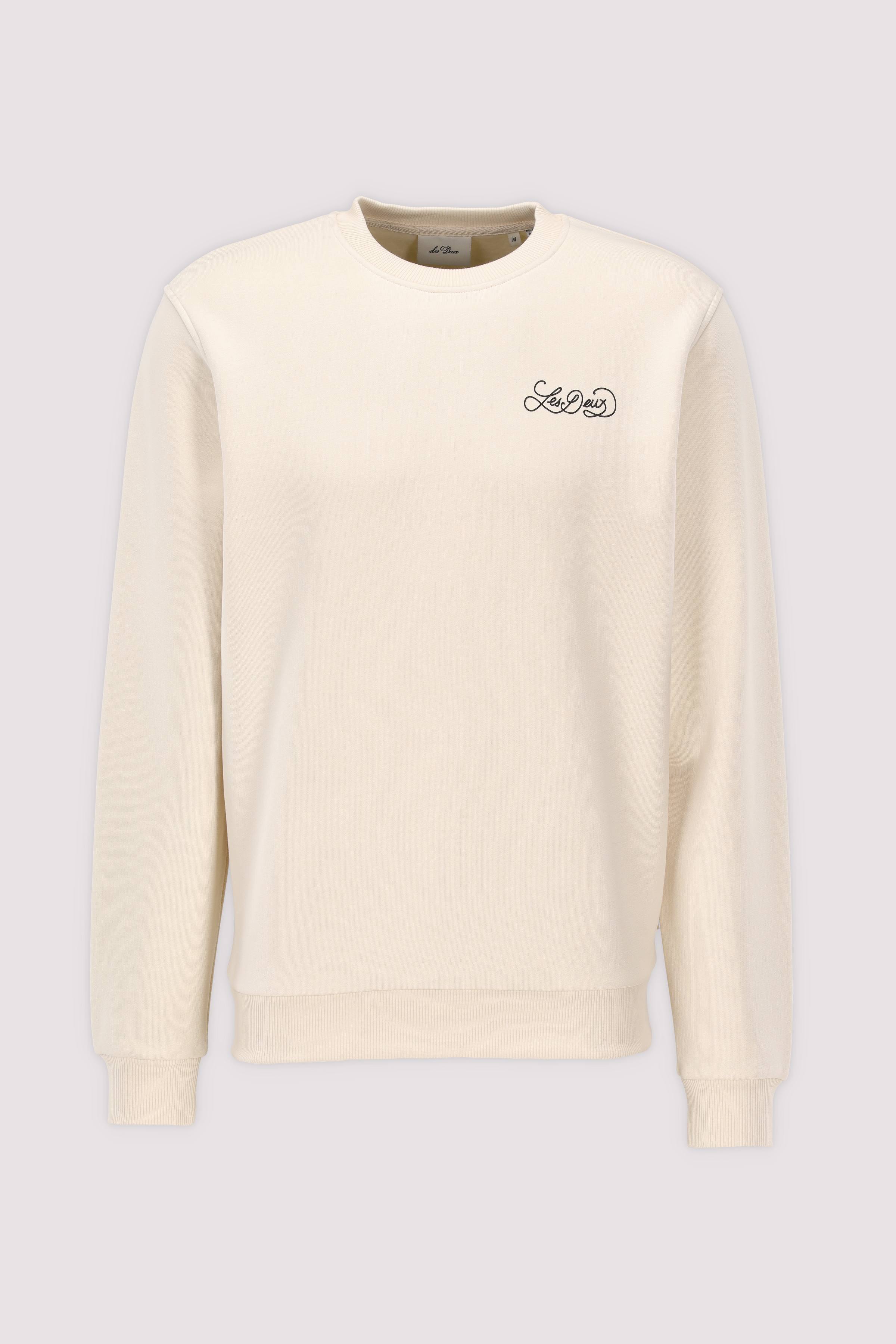 Les Deux Sweatshirt Weiß weicher Komfort