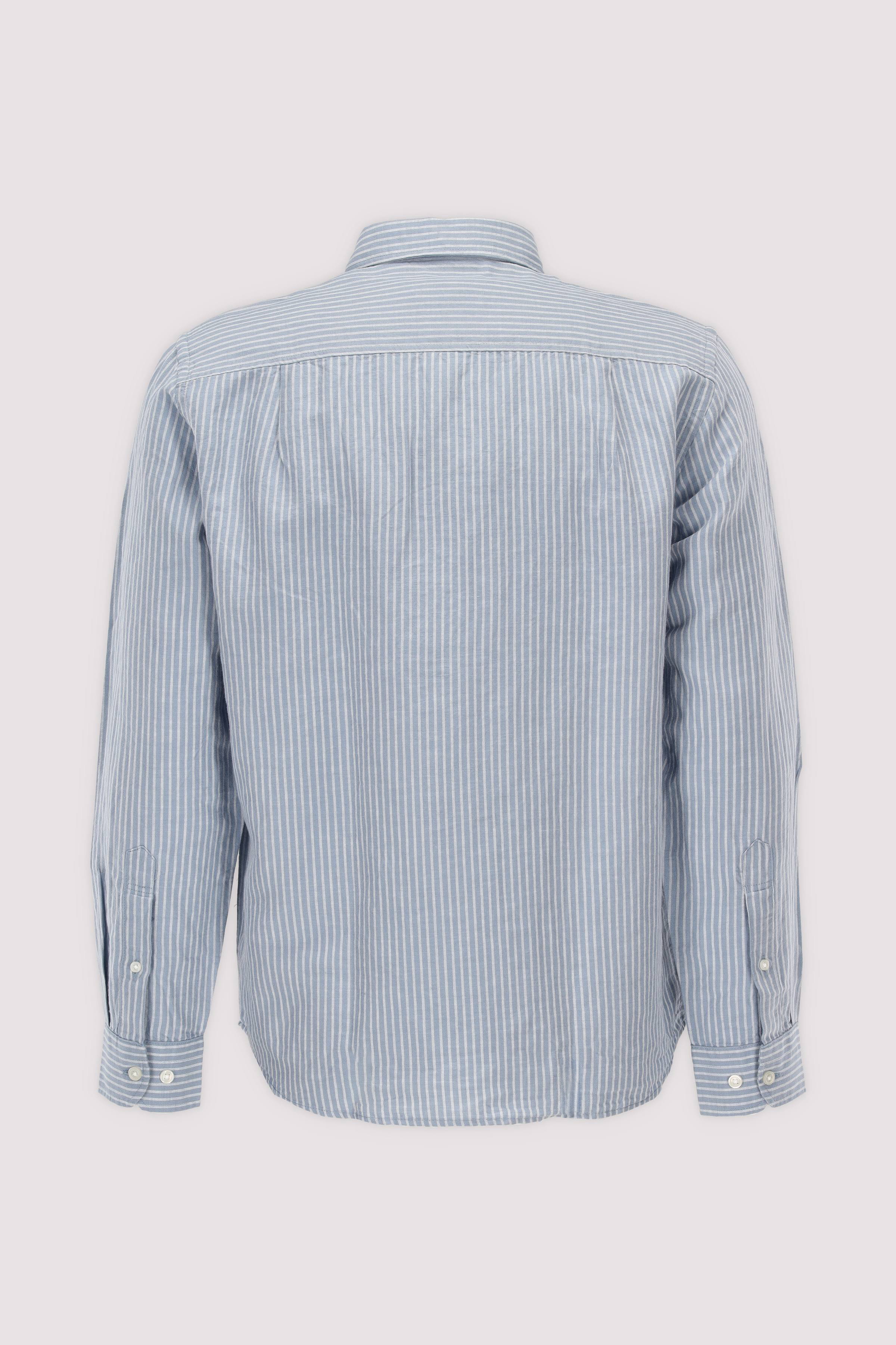 Selected Langarmhemd in Dusty Blue
