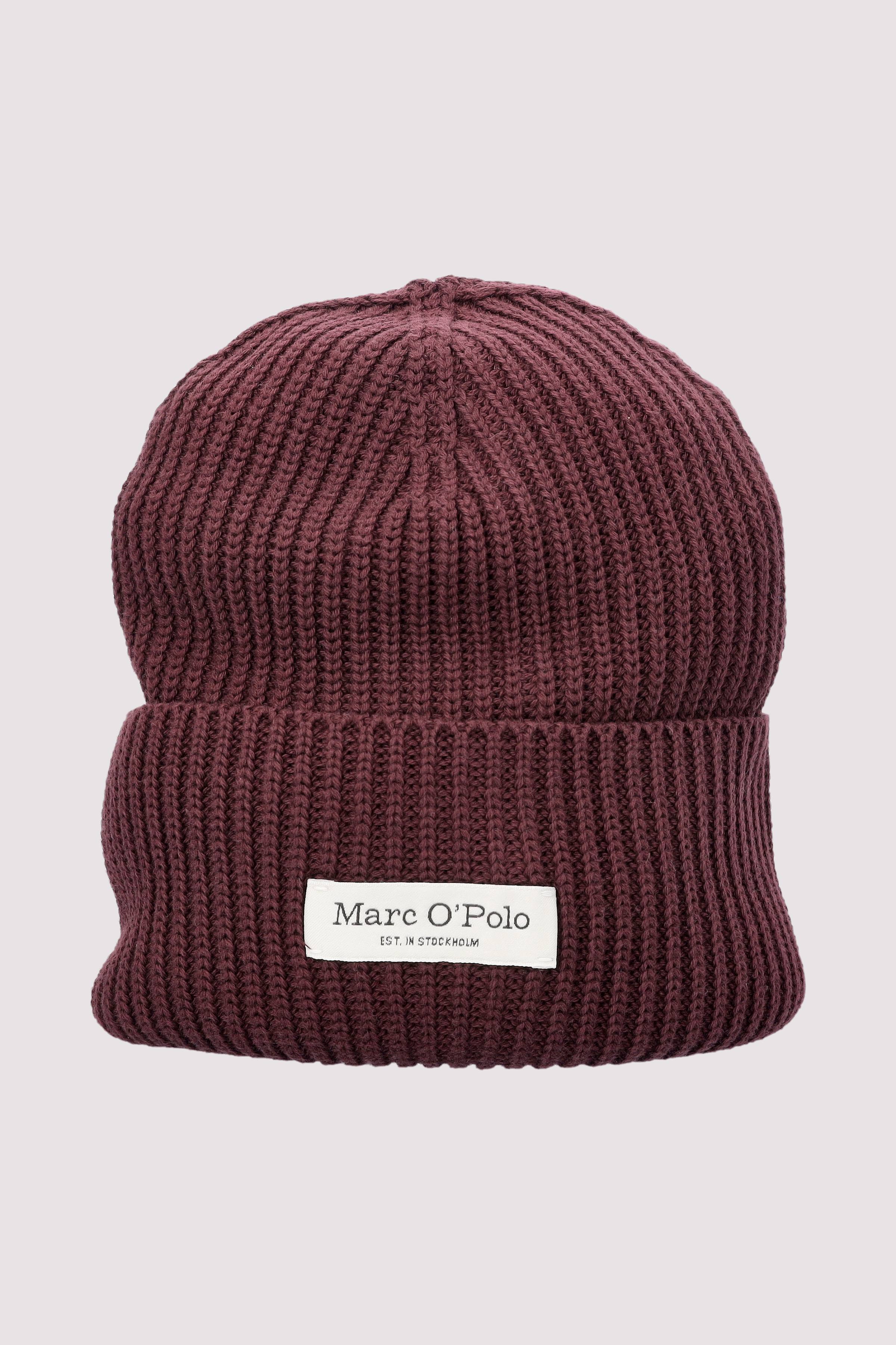 Marc O Polo Casual - Marc O'Polo Mütze Black cherry, weich