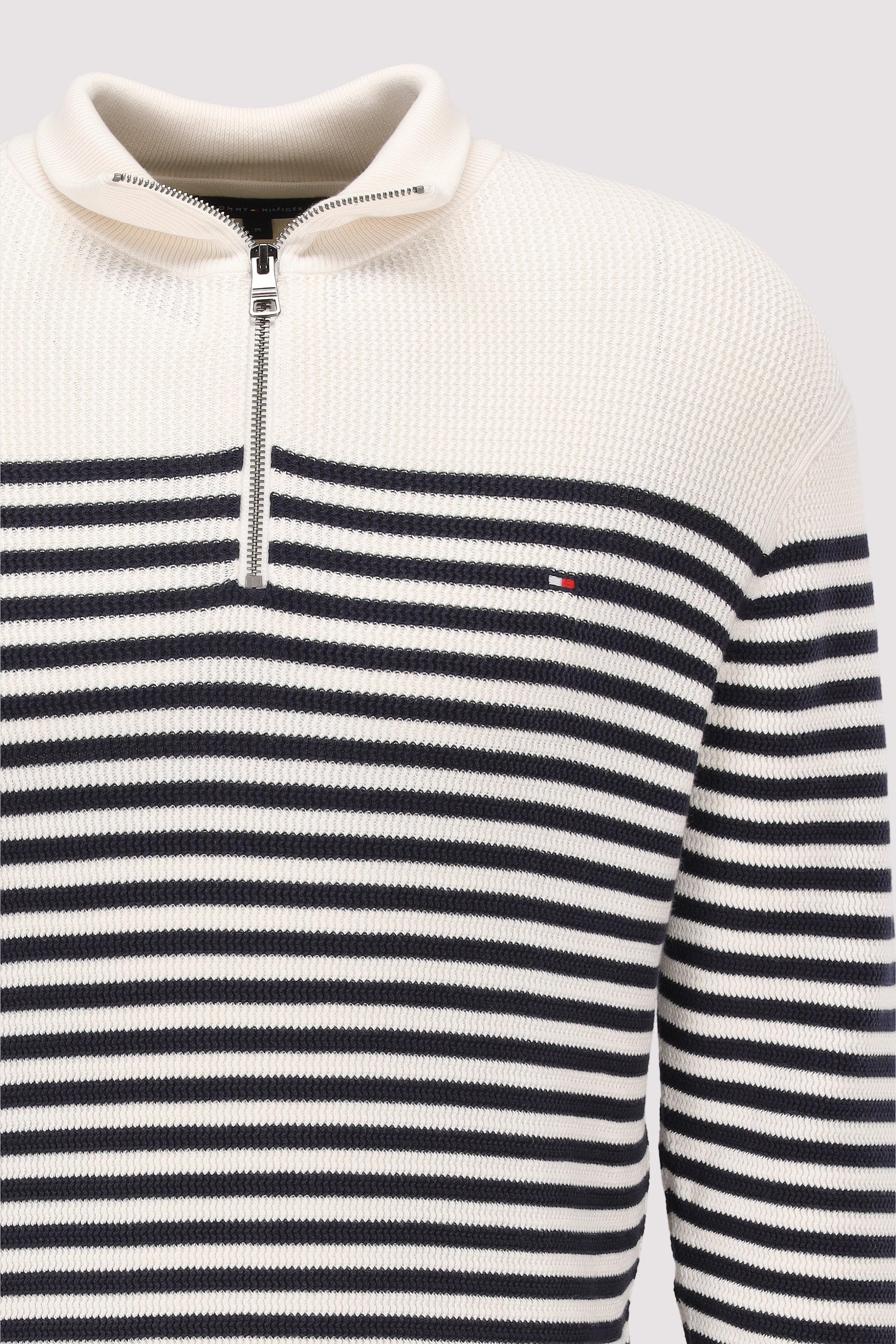 Tommy Hilfiger - RACKING STRUCTURE ZIP MOCK
