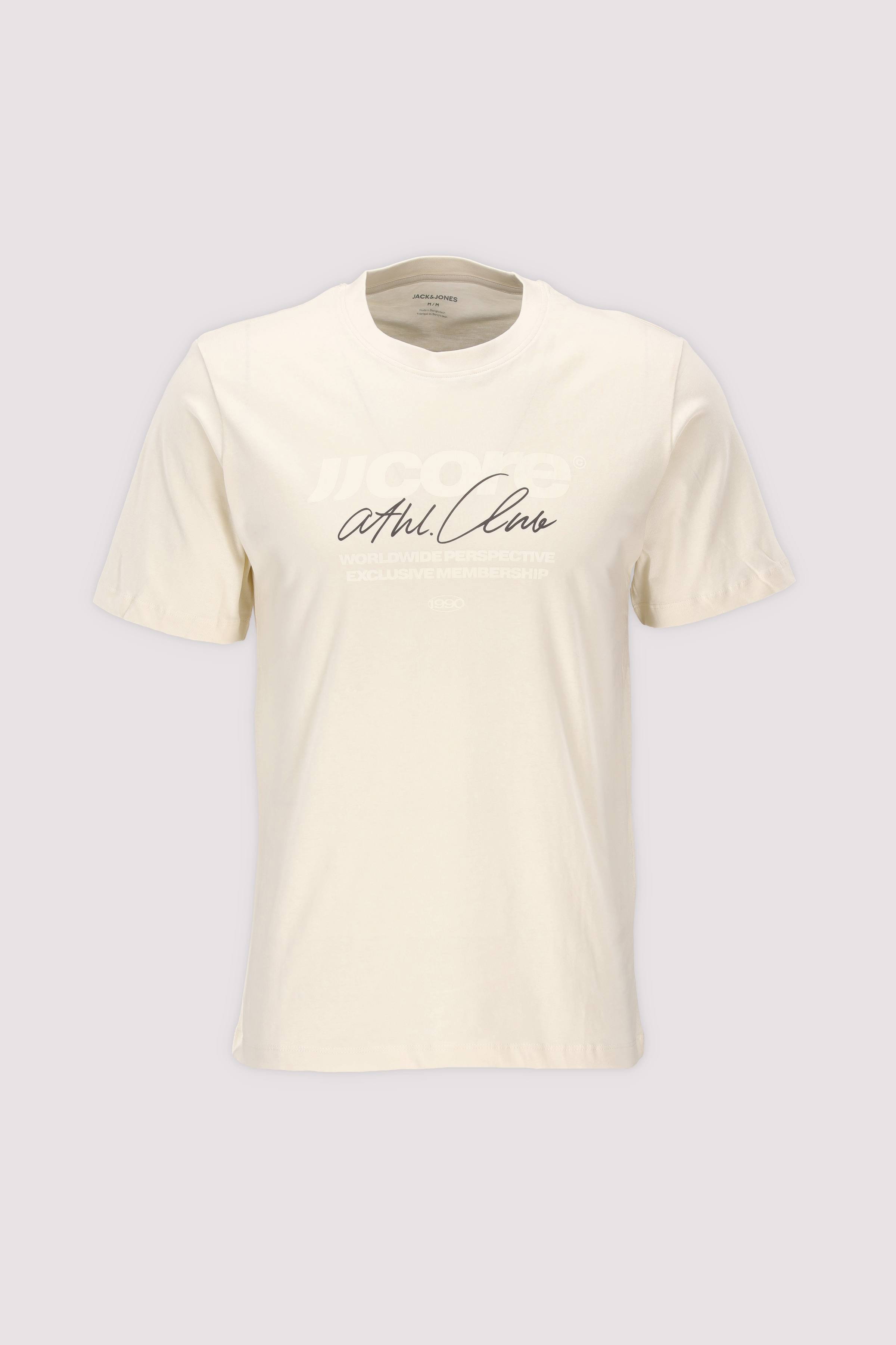 Jack and Jones T‑Shirt Antikweiß