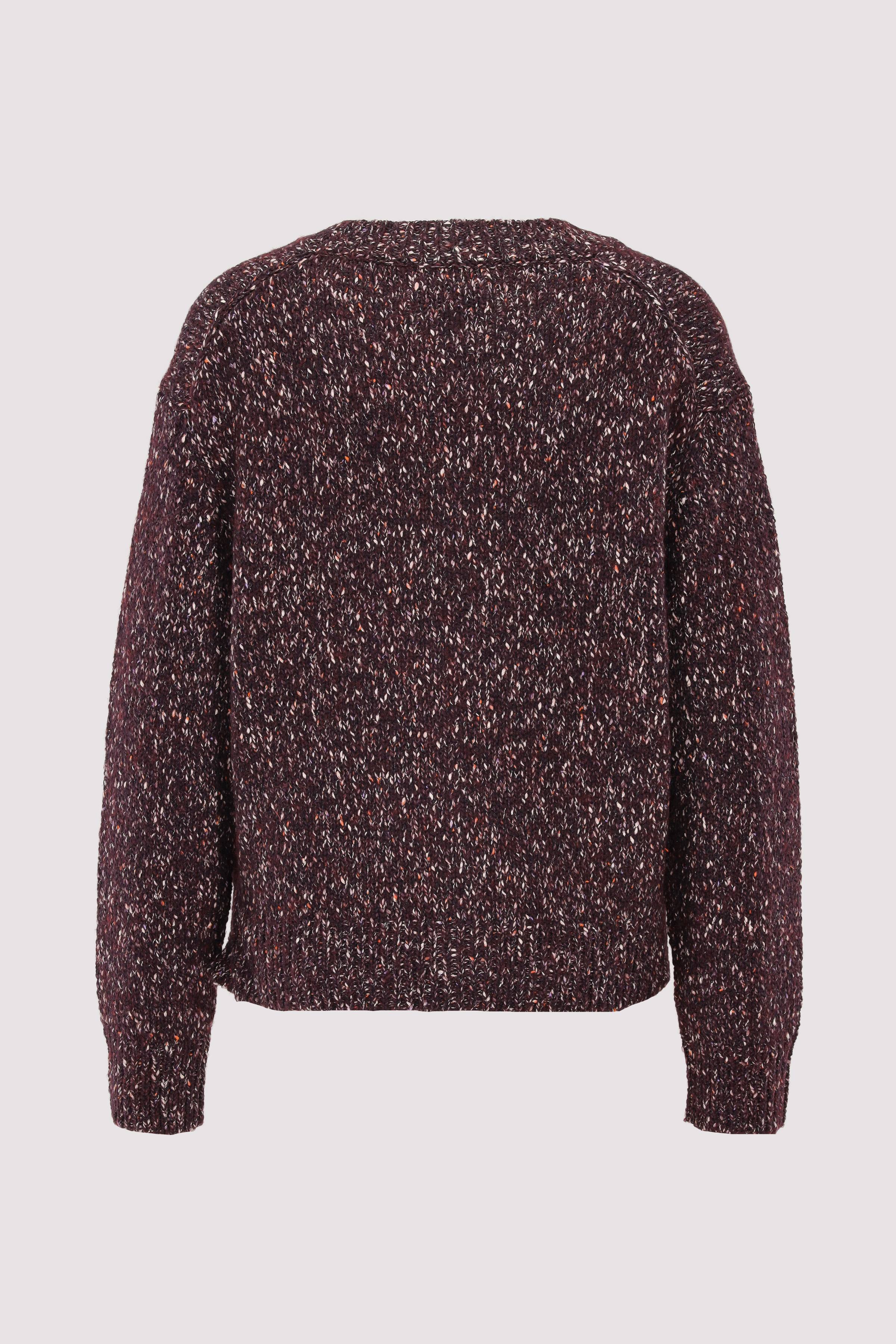 Kurze Strickjacke Marc O'Polo Mahagoni