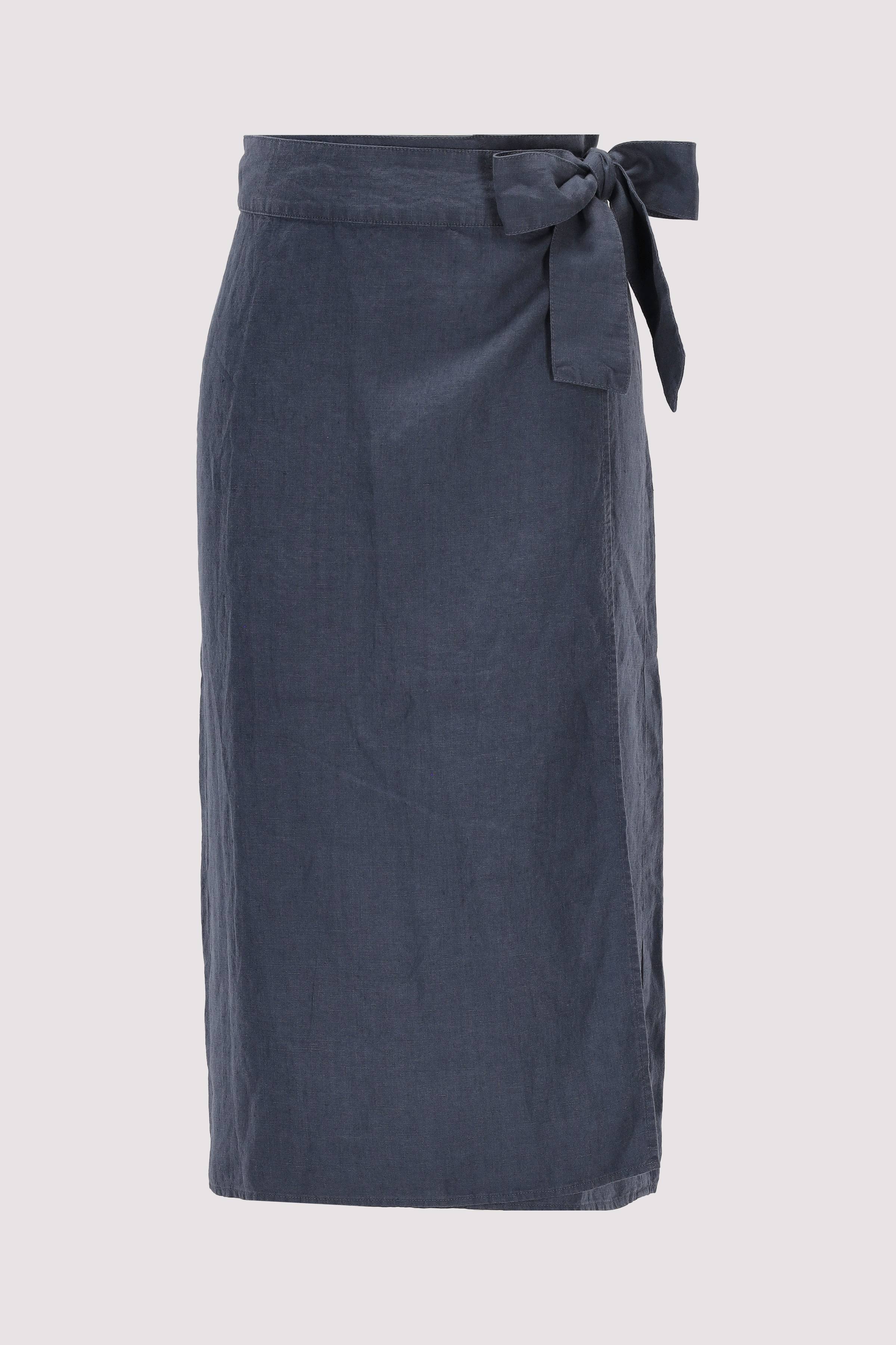 Skirt, wrap style, midi length