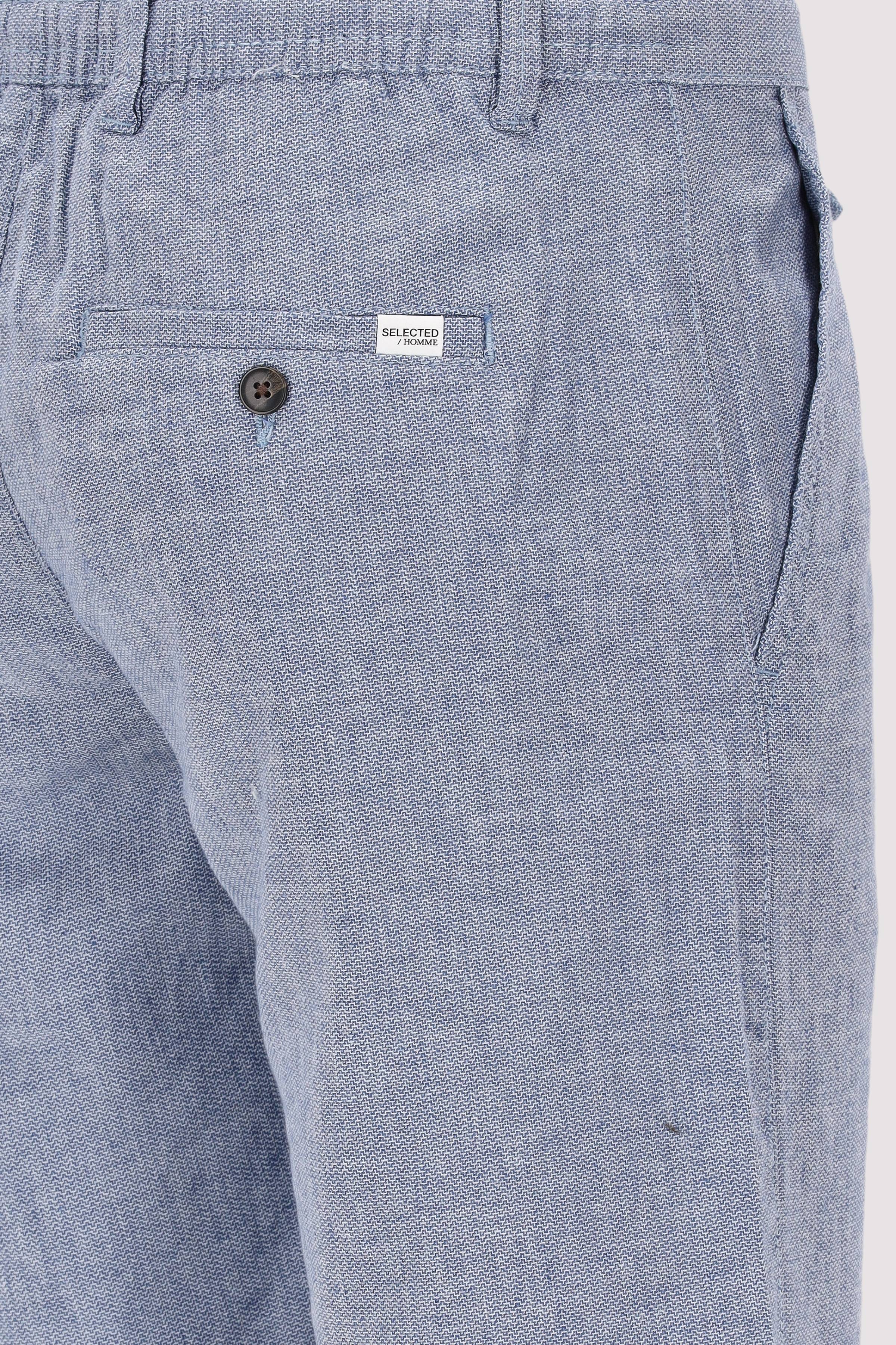 Selected - SLHREGULAR-BRODY LINEN BLD SHO