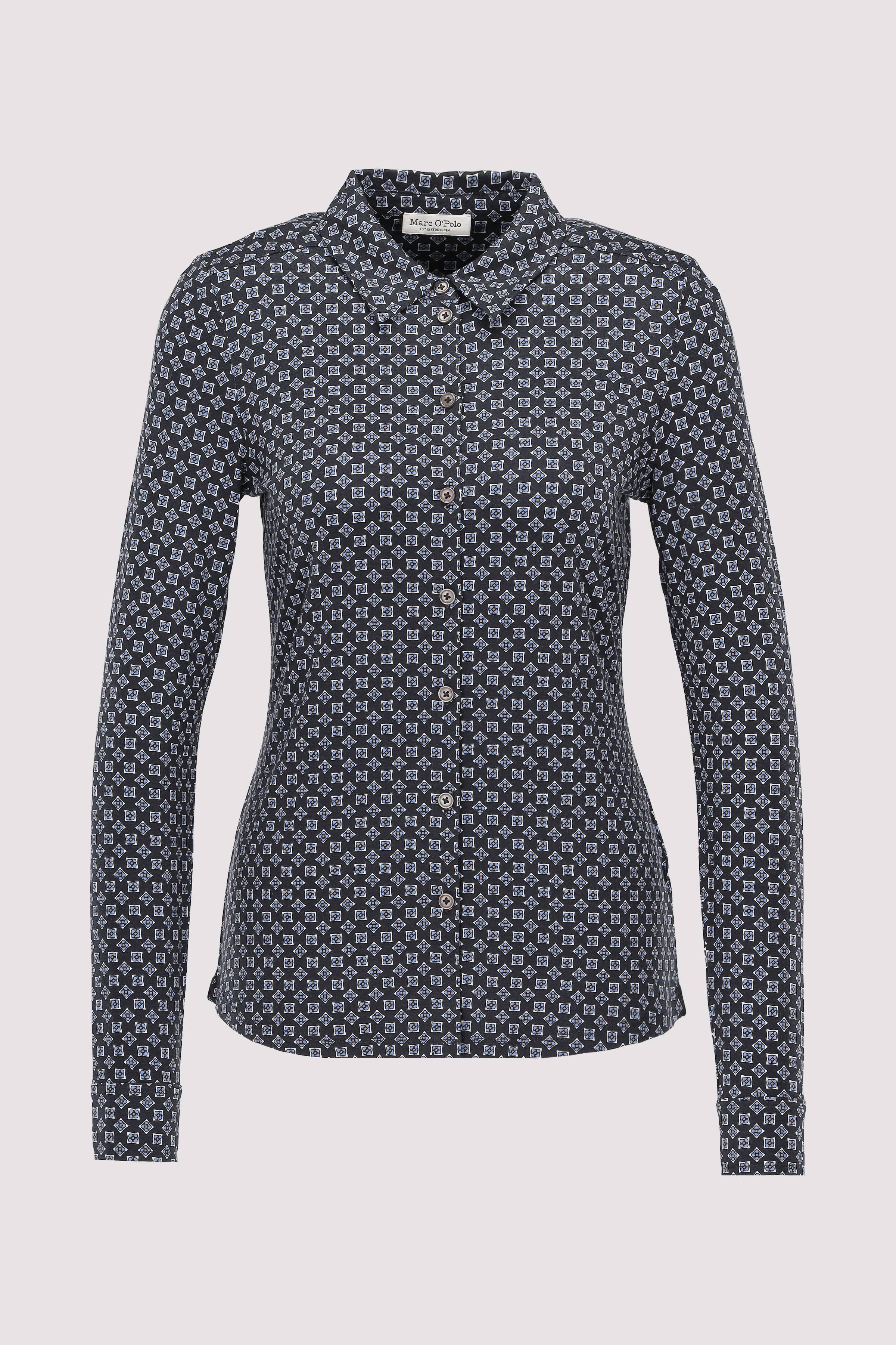 Jersey blouse, long sleeve, co